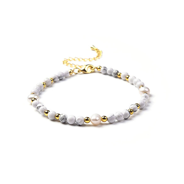 Howlite Beaded Bracelet