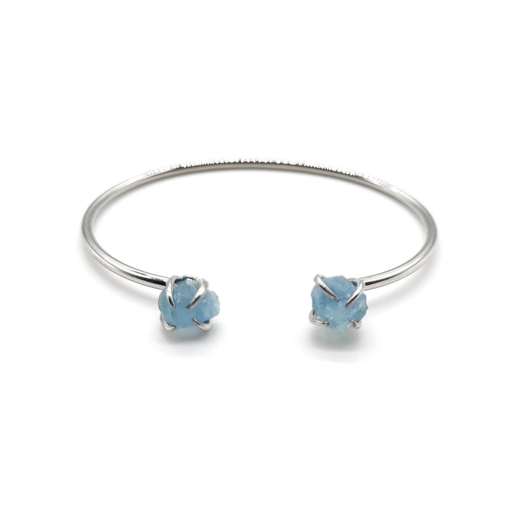 Claw Bangle - Aquamarine