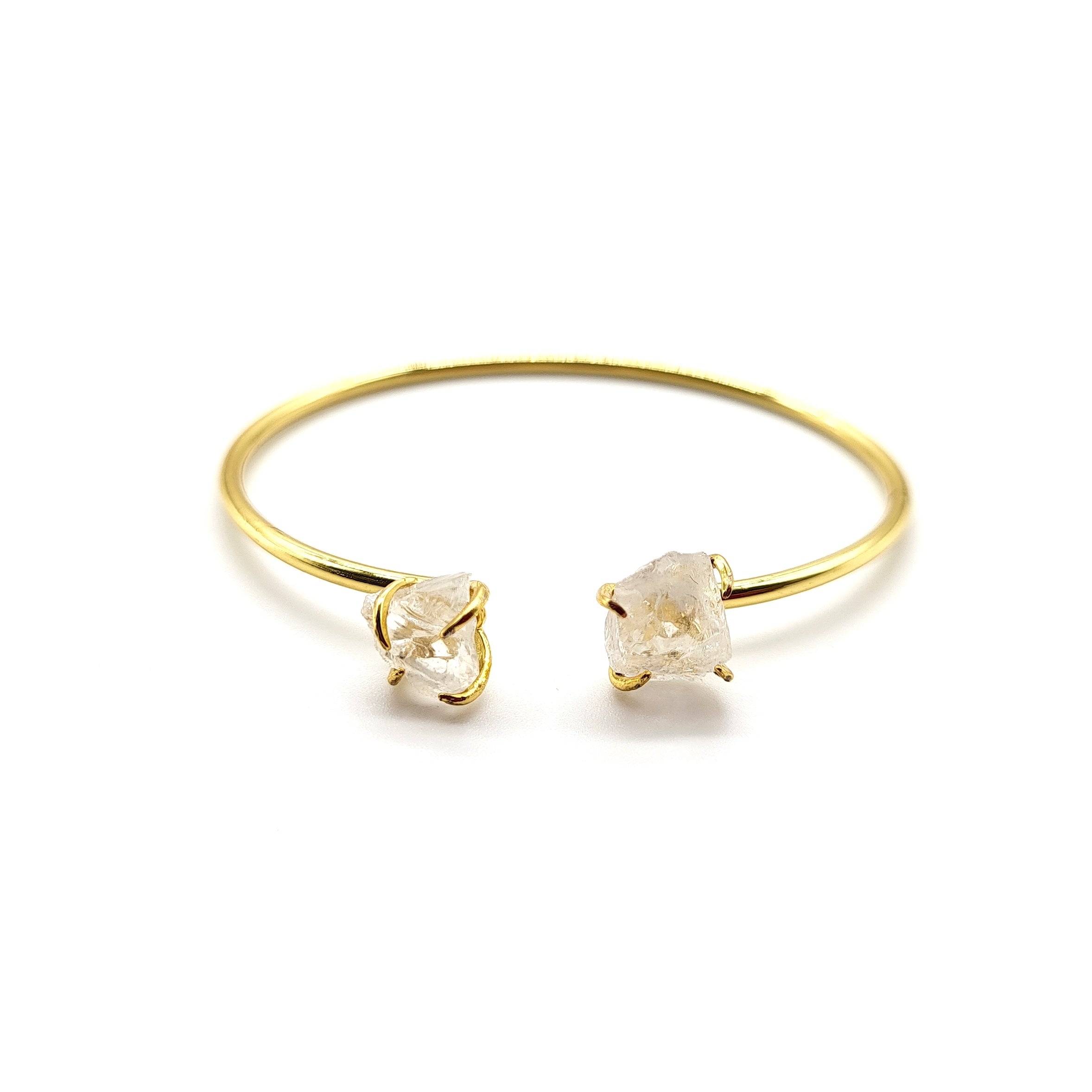 Claw Bangle - Clear Quartz