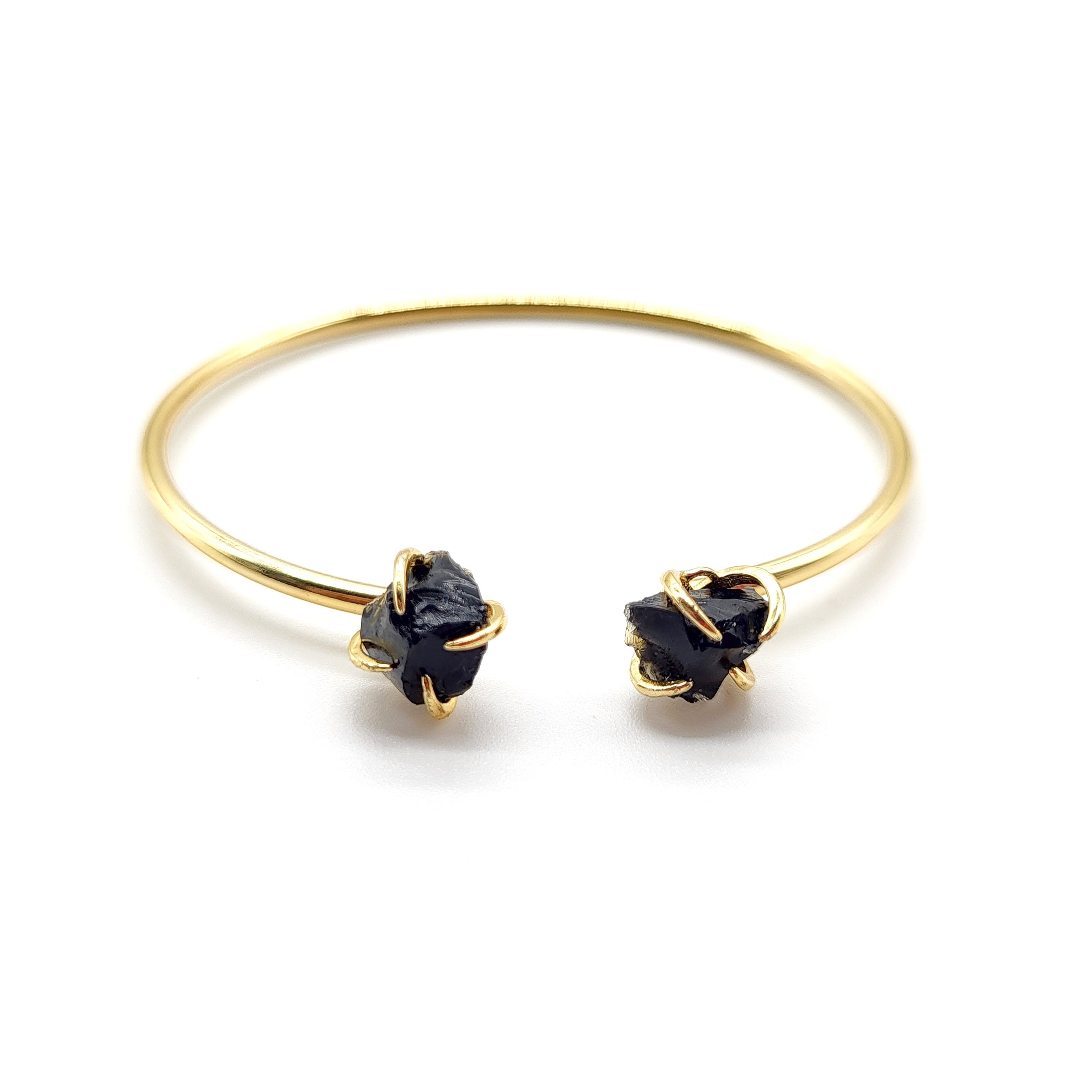 Claw Bangle - Black Obsidian