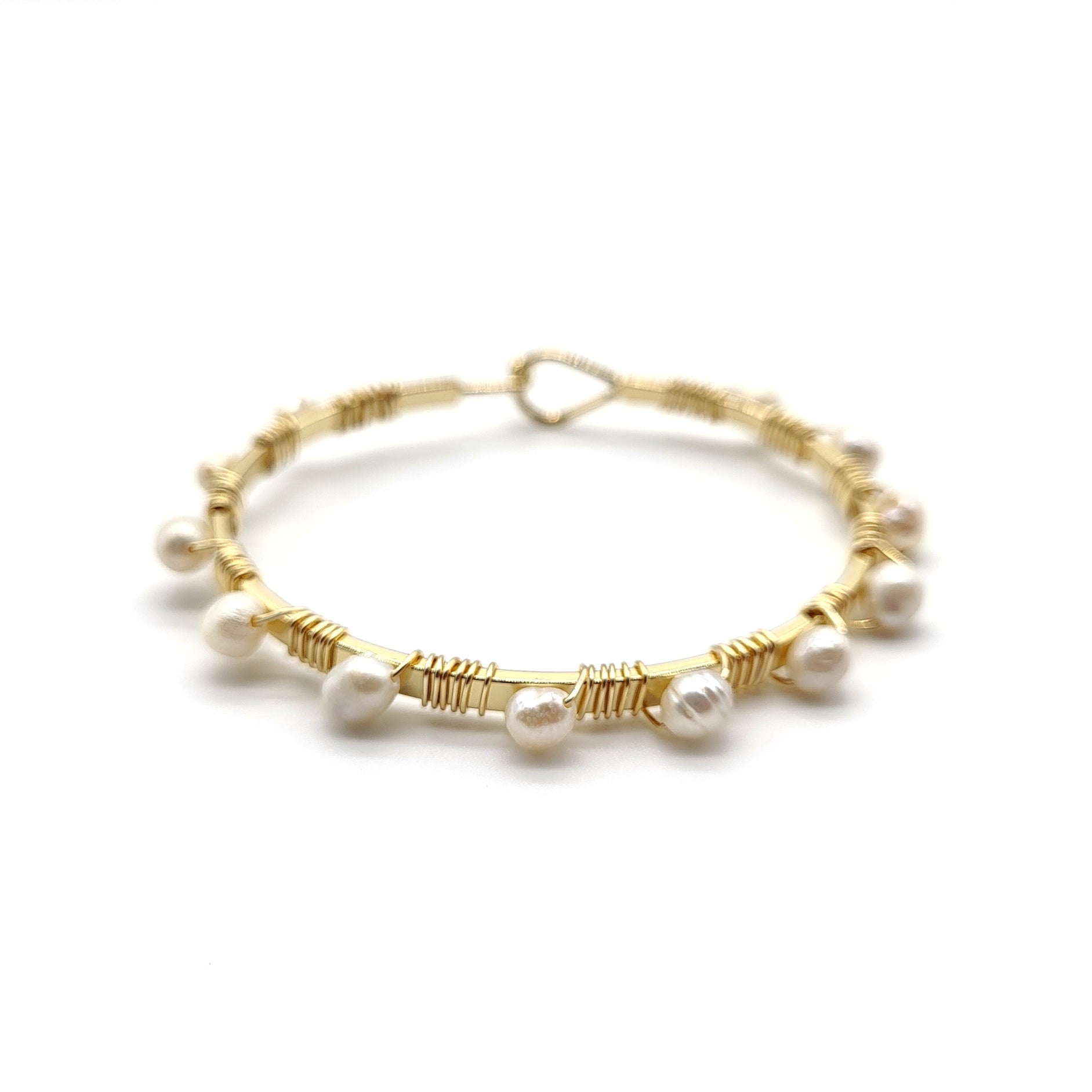 Boho Bangle - Freshwater Pearl