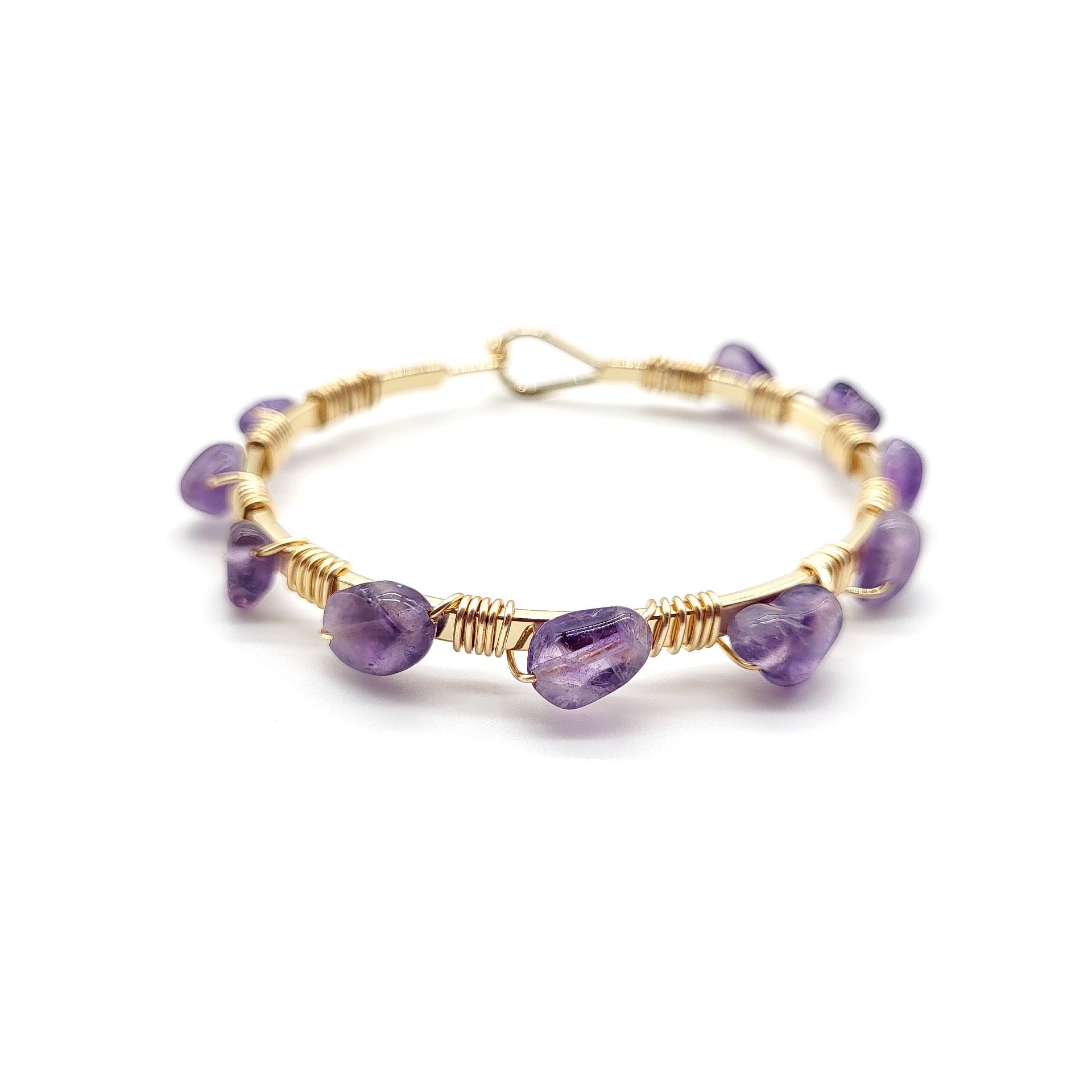 Boho Bangle - Amethyst