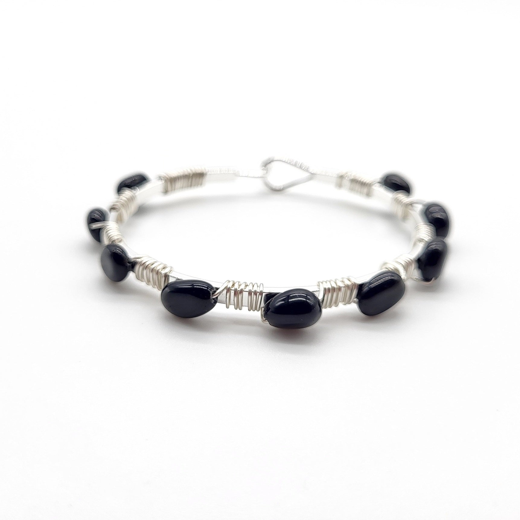 Boho Bangle - Obsidian