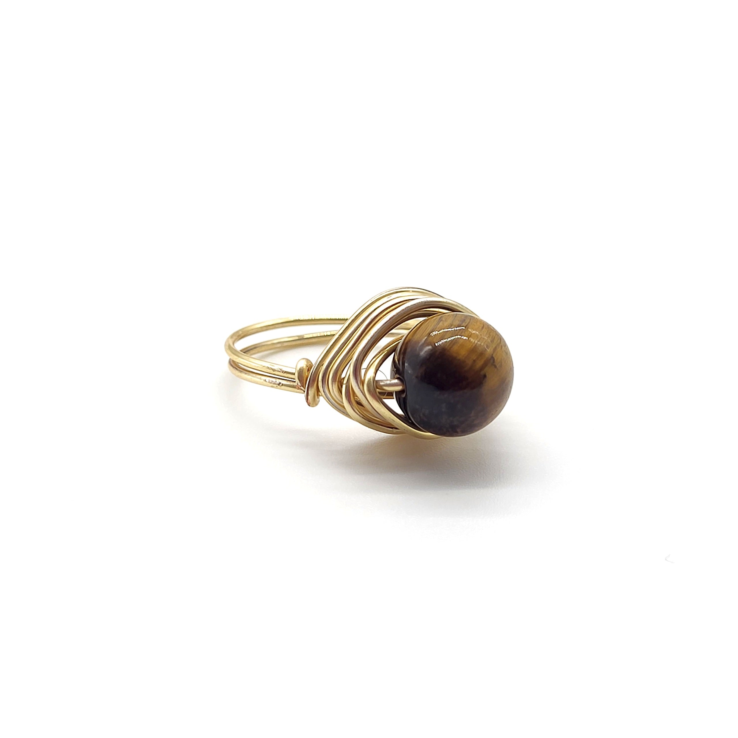 Moon Ring - Tiger's Eye