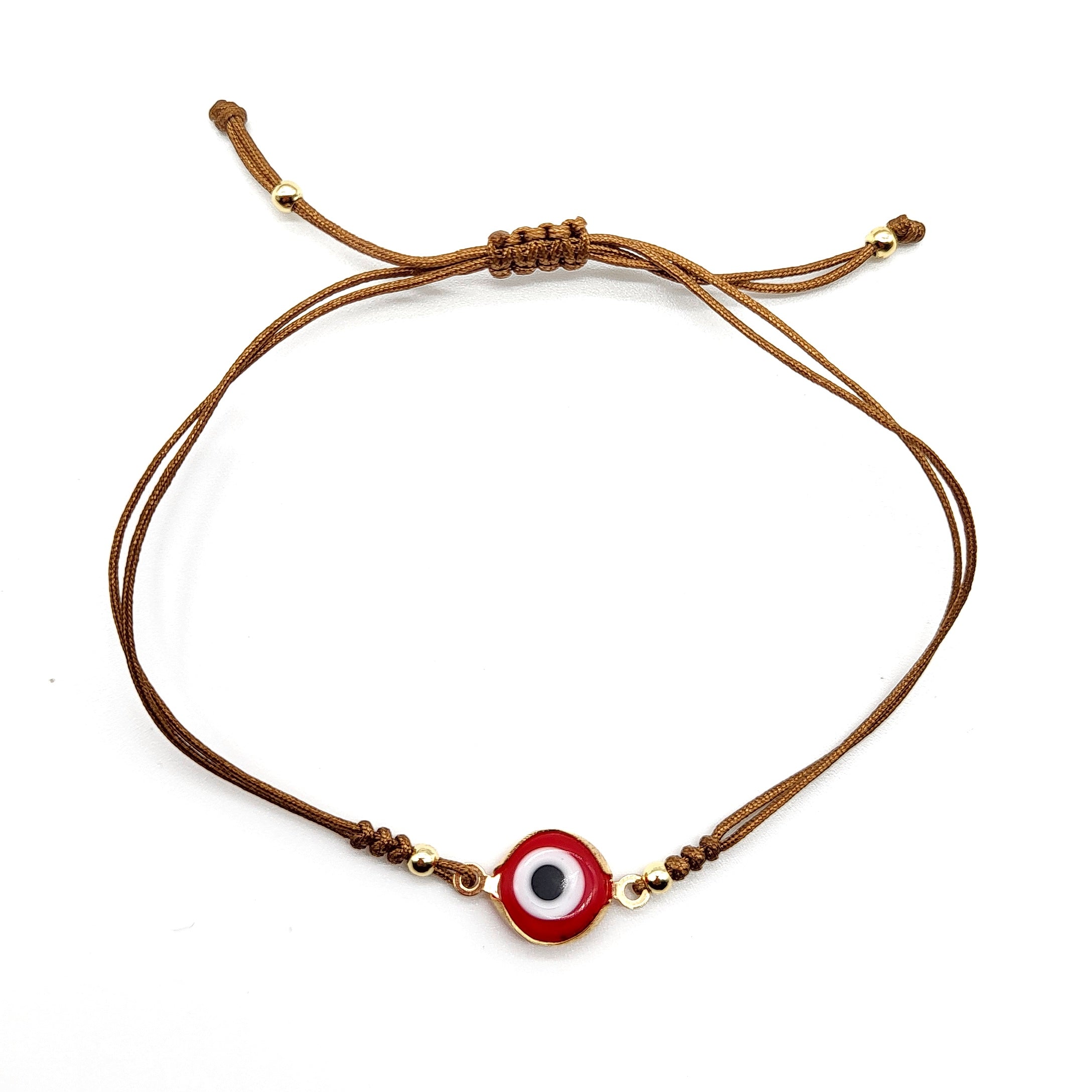 Evil Eye Adjustable Bracelet - Red