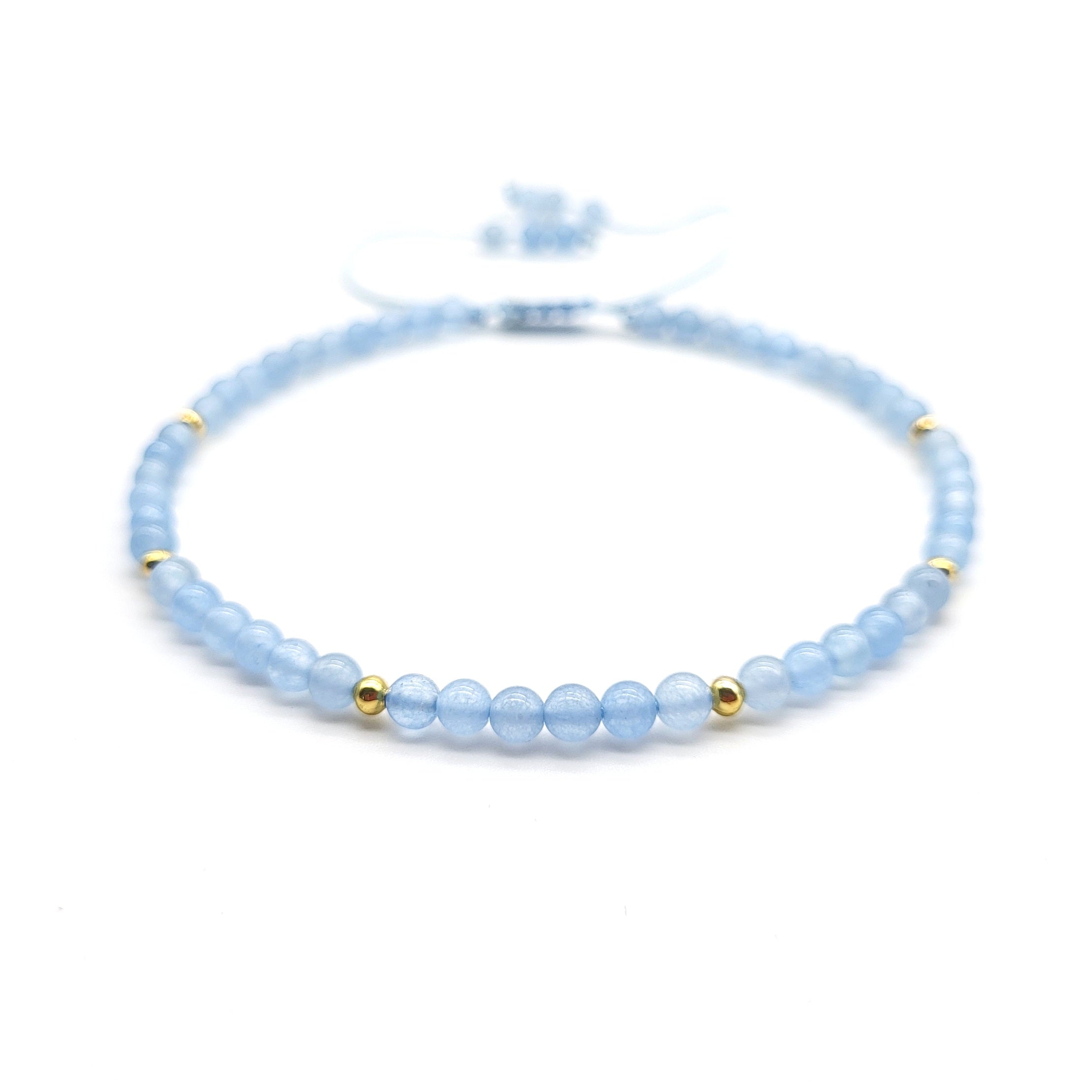 Gemstone Anklet - Aquamarine