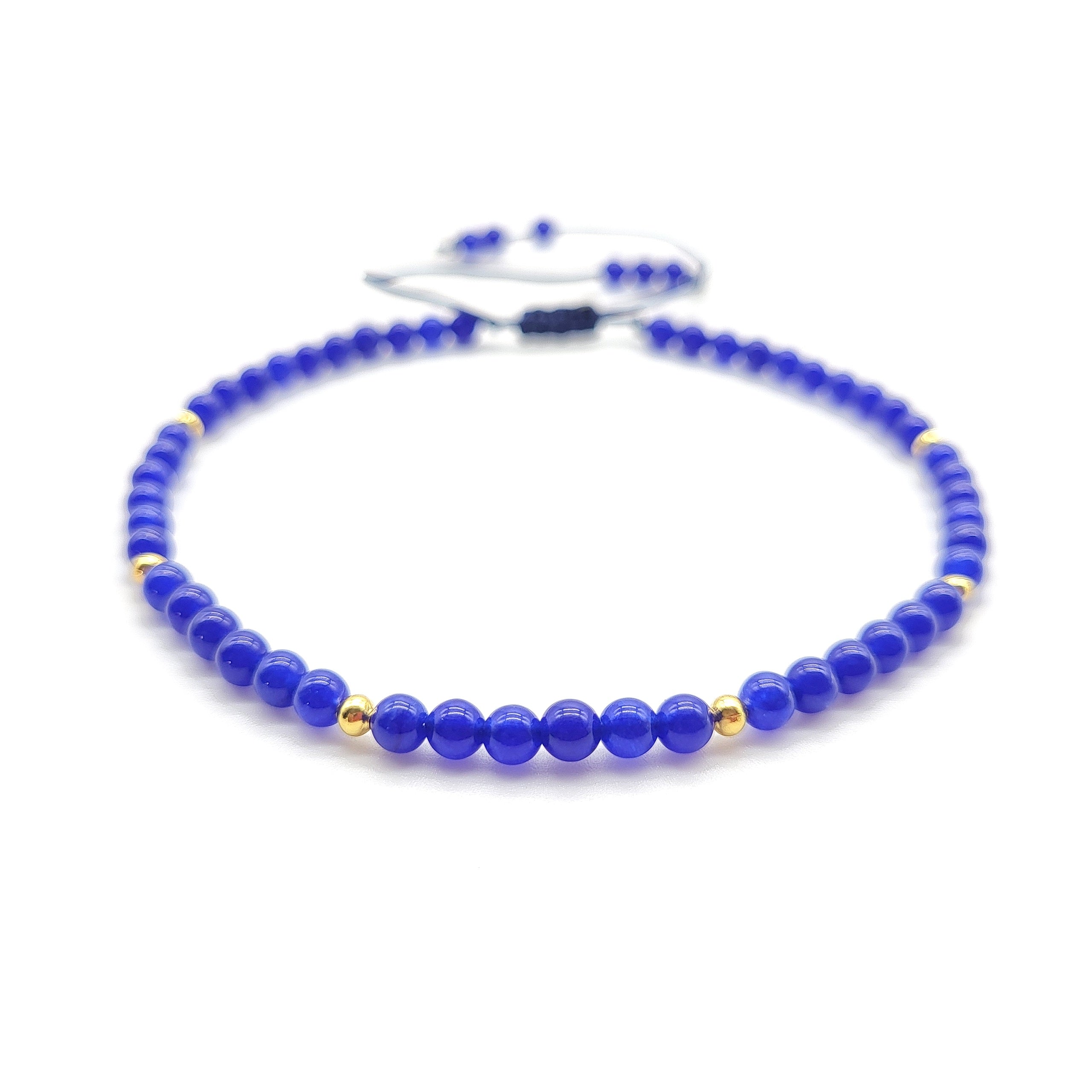 Gemstone Anklet - Lapis Lazuli