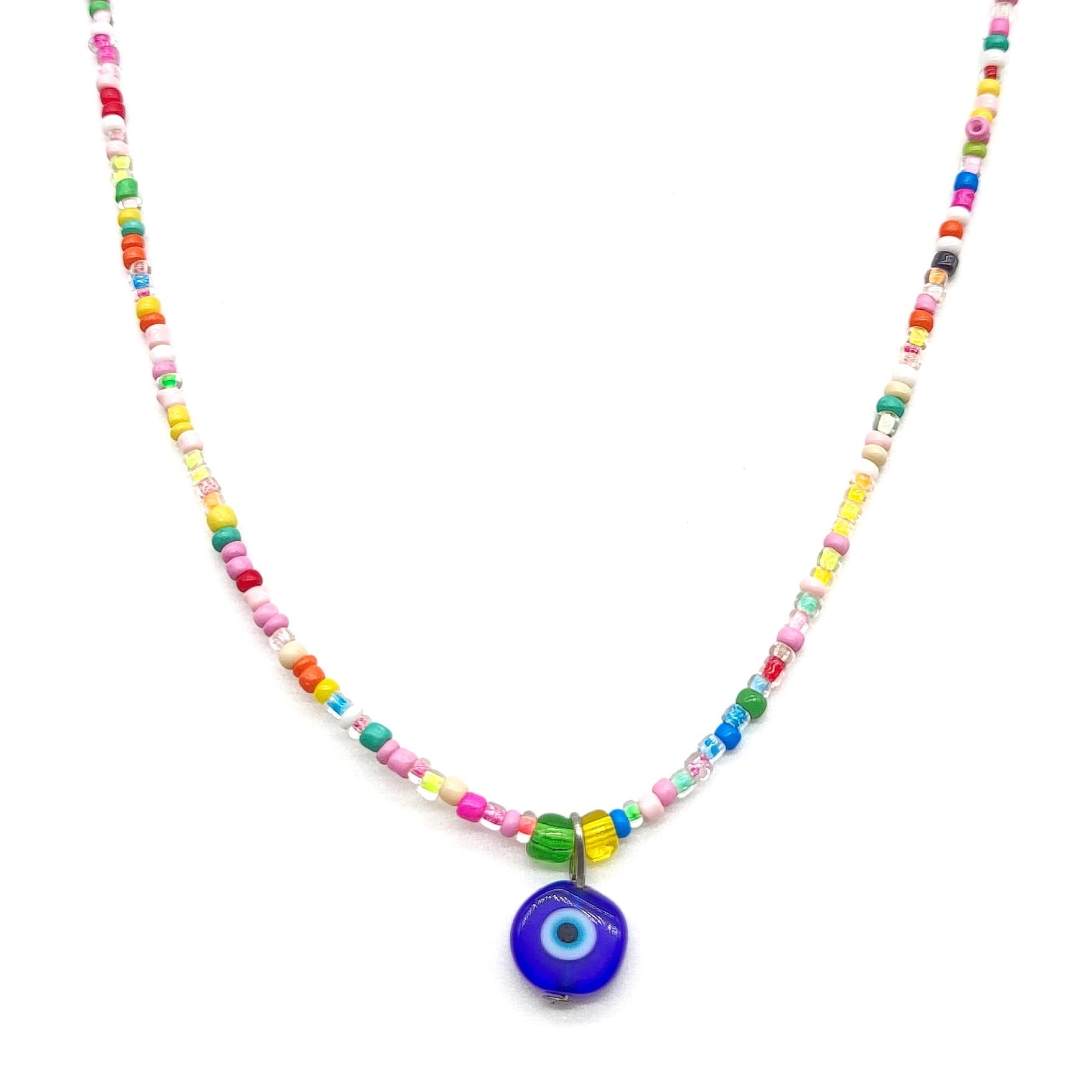 Evil Eye Candy Coated Necklace