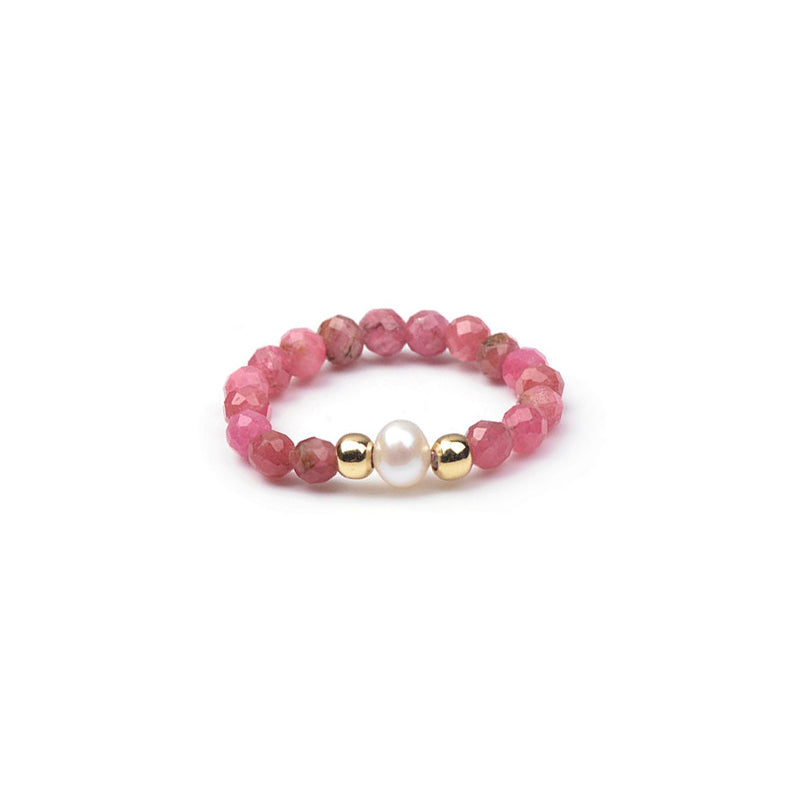 Stretch Ring - Rhodonite