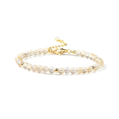 Citrine Beaded Bracelet