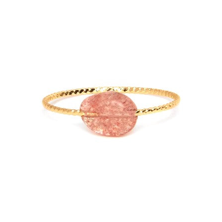 Pure Ring - Strawberry Quartz