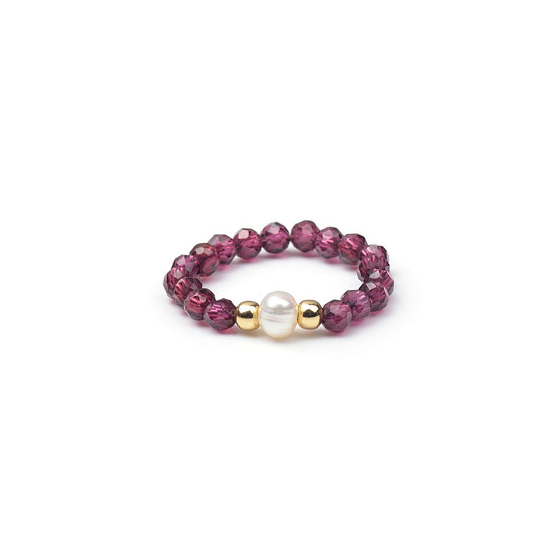 Stretch Ring - Garnet