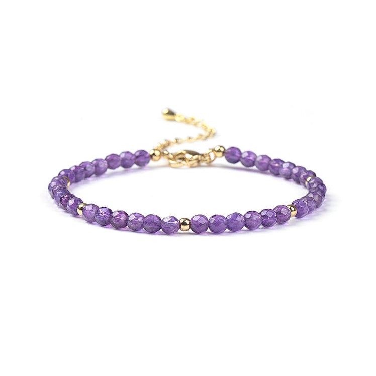 Amethyst Beaded Bracelet