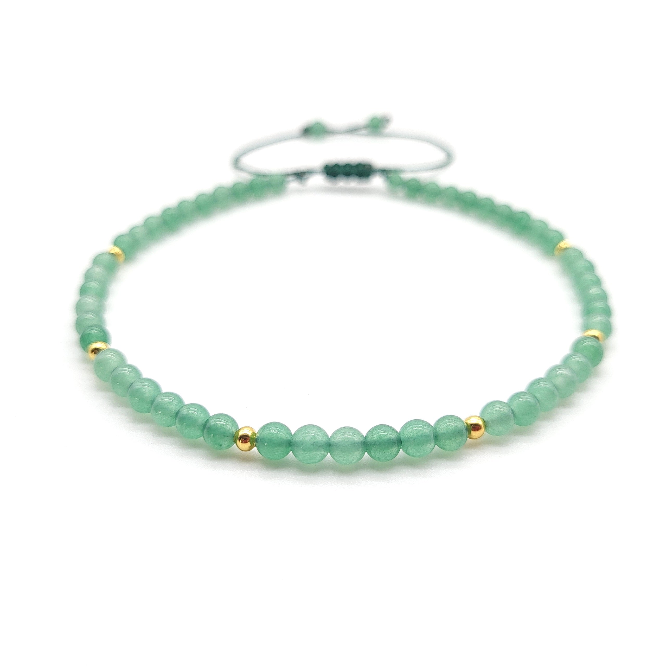 Gemstone Anklet - Green Aventurine