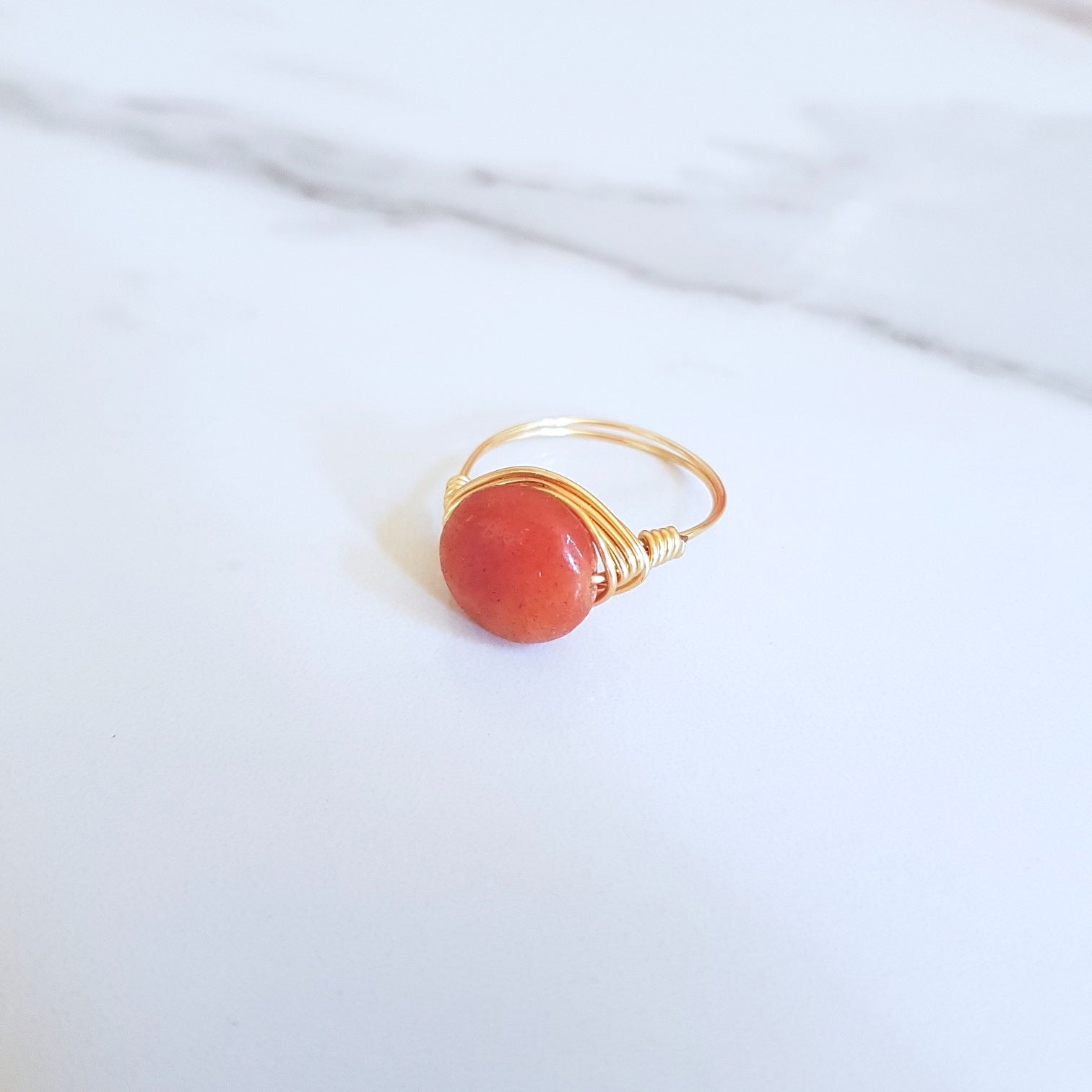 Ray Ring- Red Aventurine