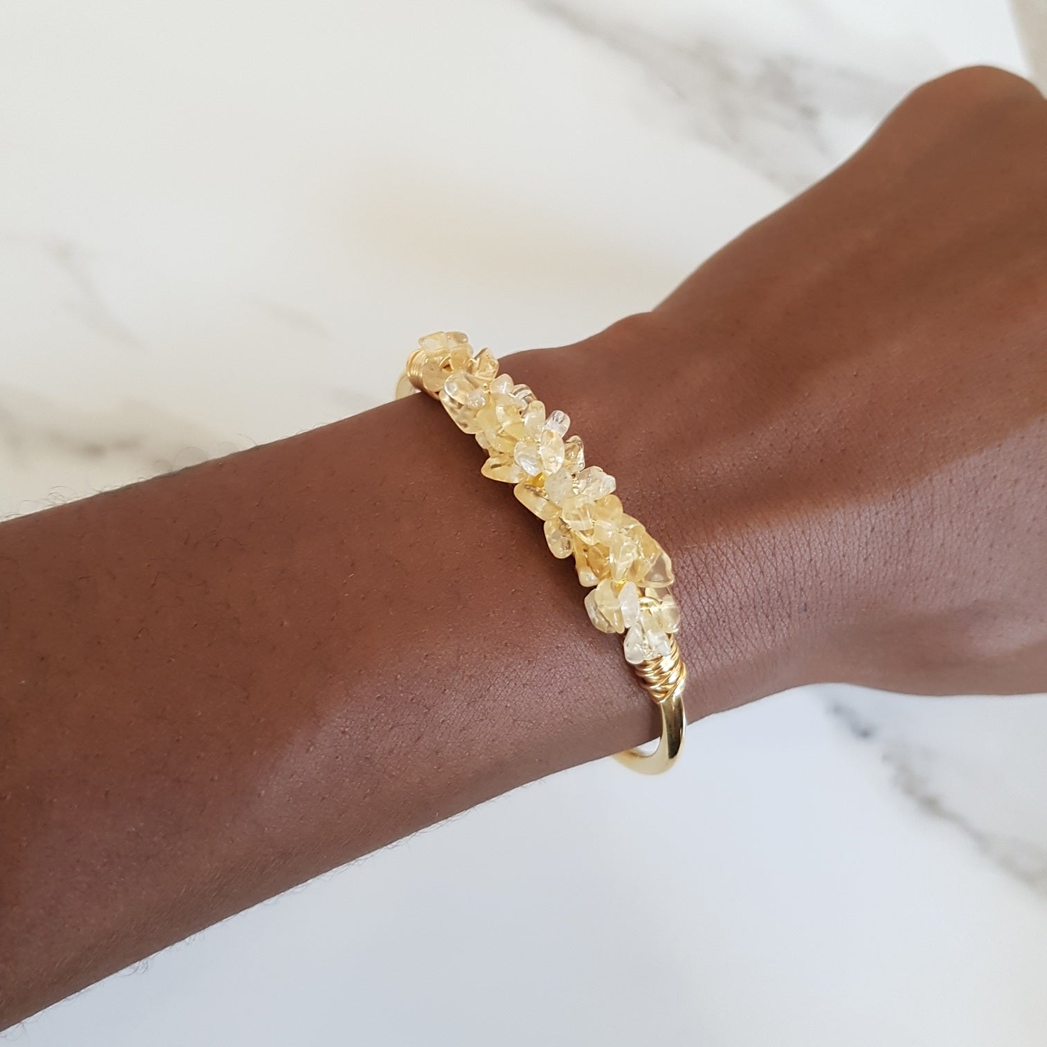 Mermaid Cuff- Citrine
