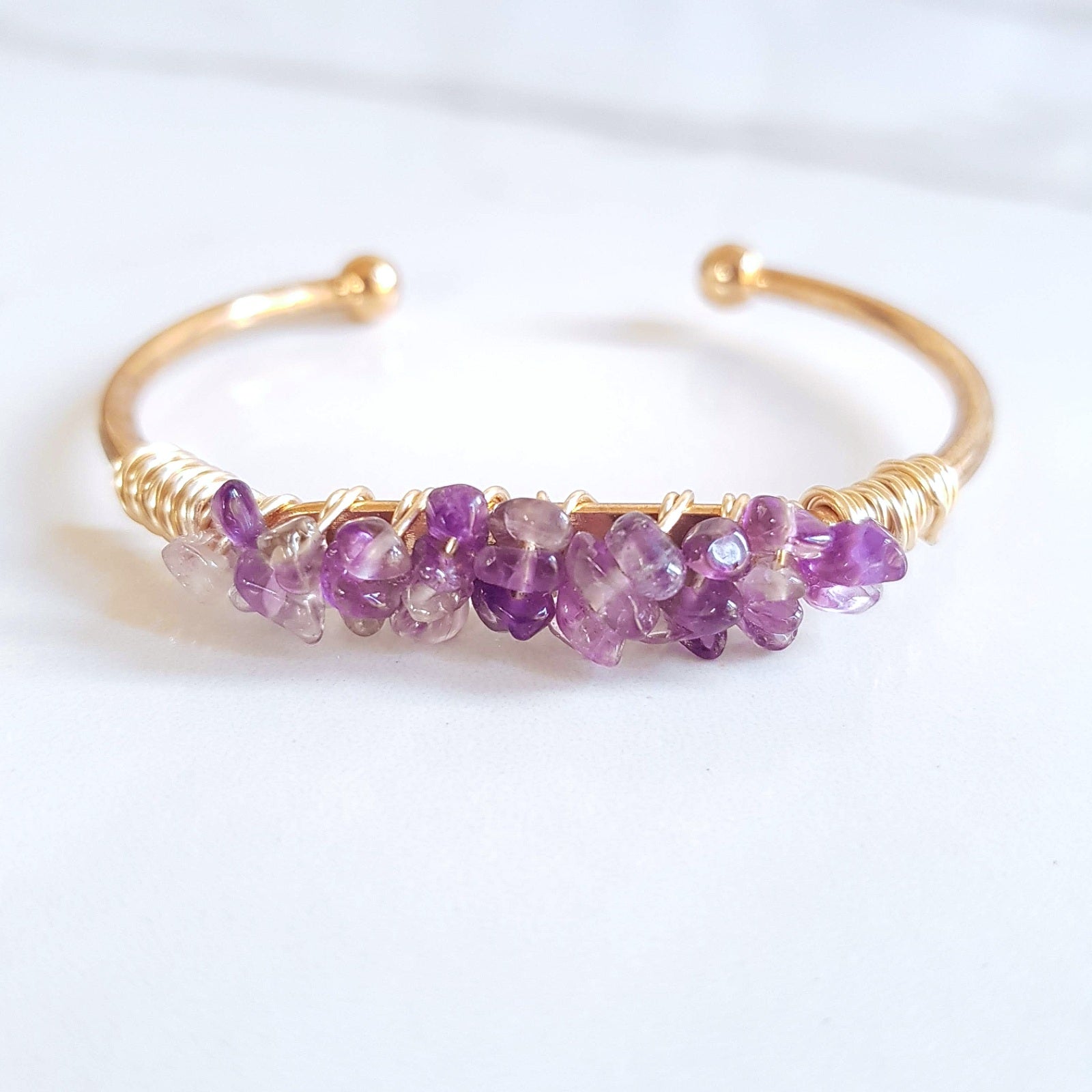 Mermaid Cuff- Amethyst