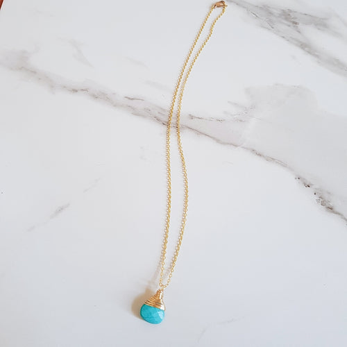 Bay Dainty Necklace - Turquoise