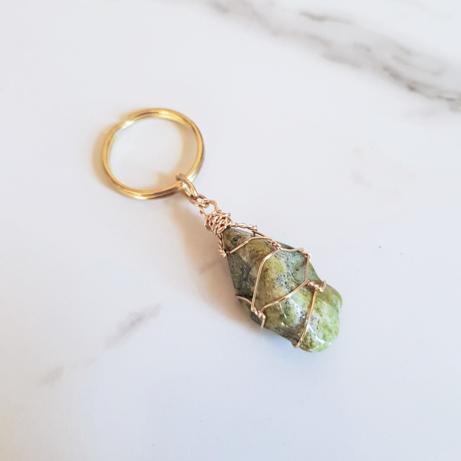 Gemstone Keyring - Epidote