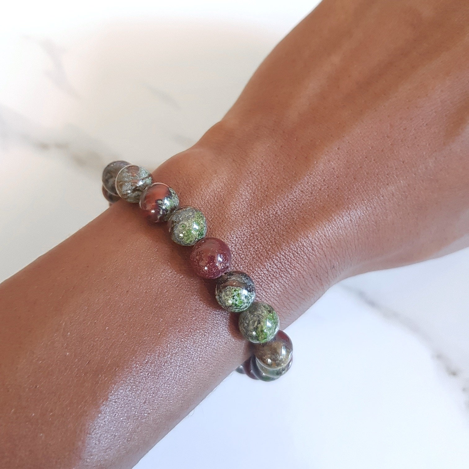 Stretch Bracelet - Bloodstone (OAK)