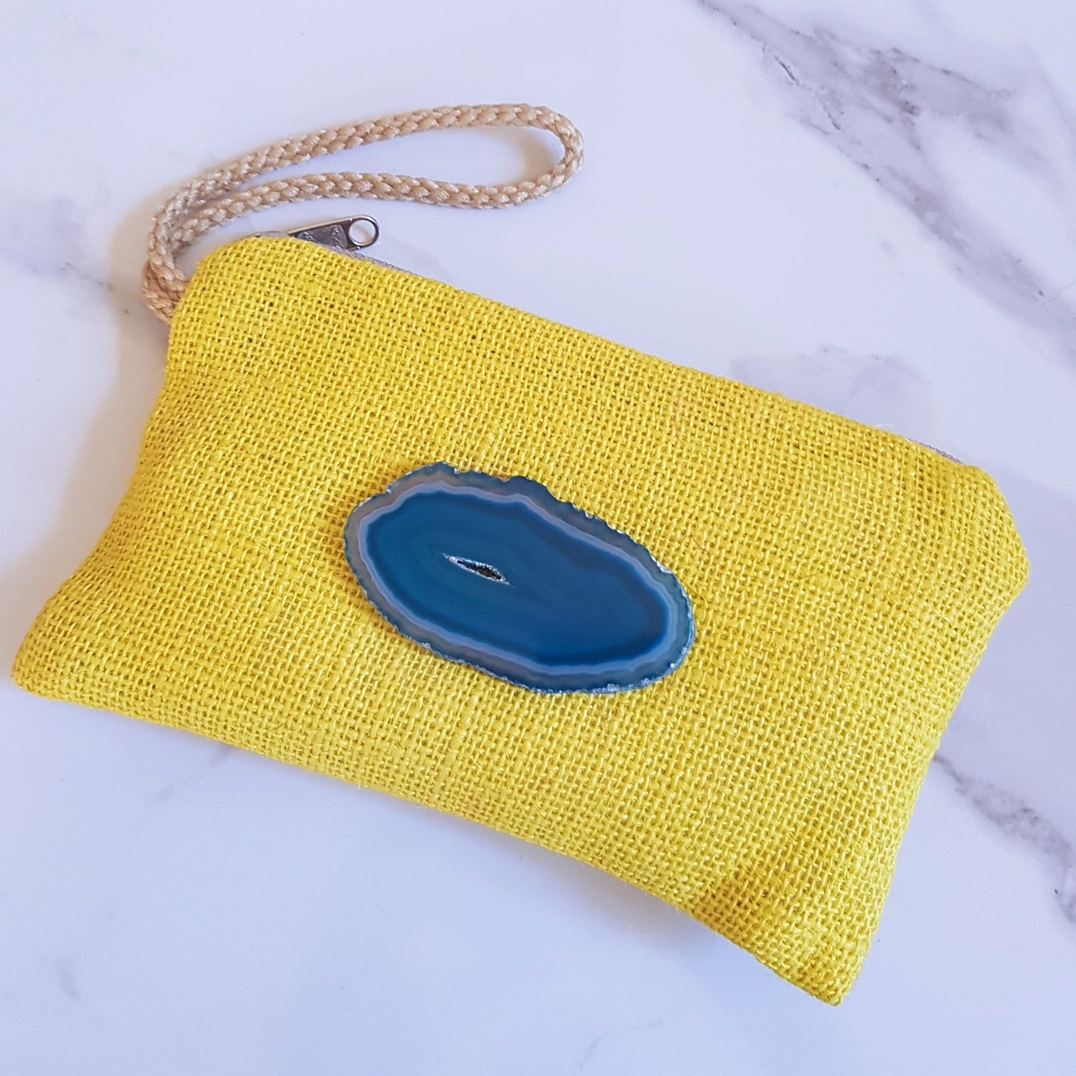 Gemstone Wristlet - Blue Agate (OAK)