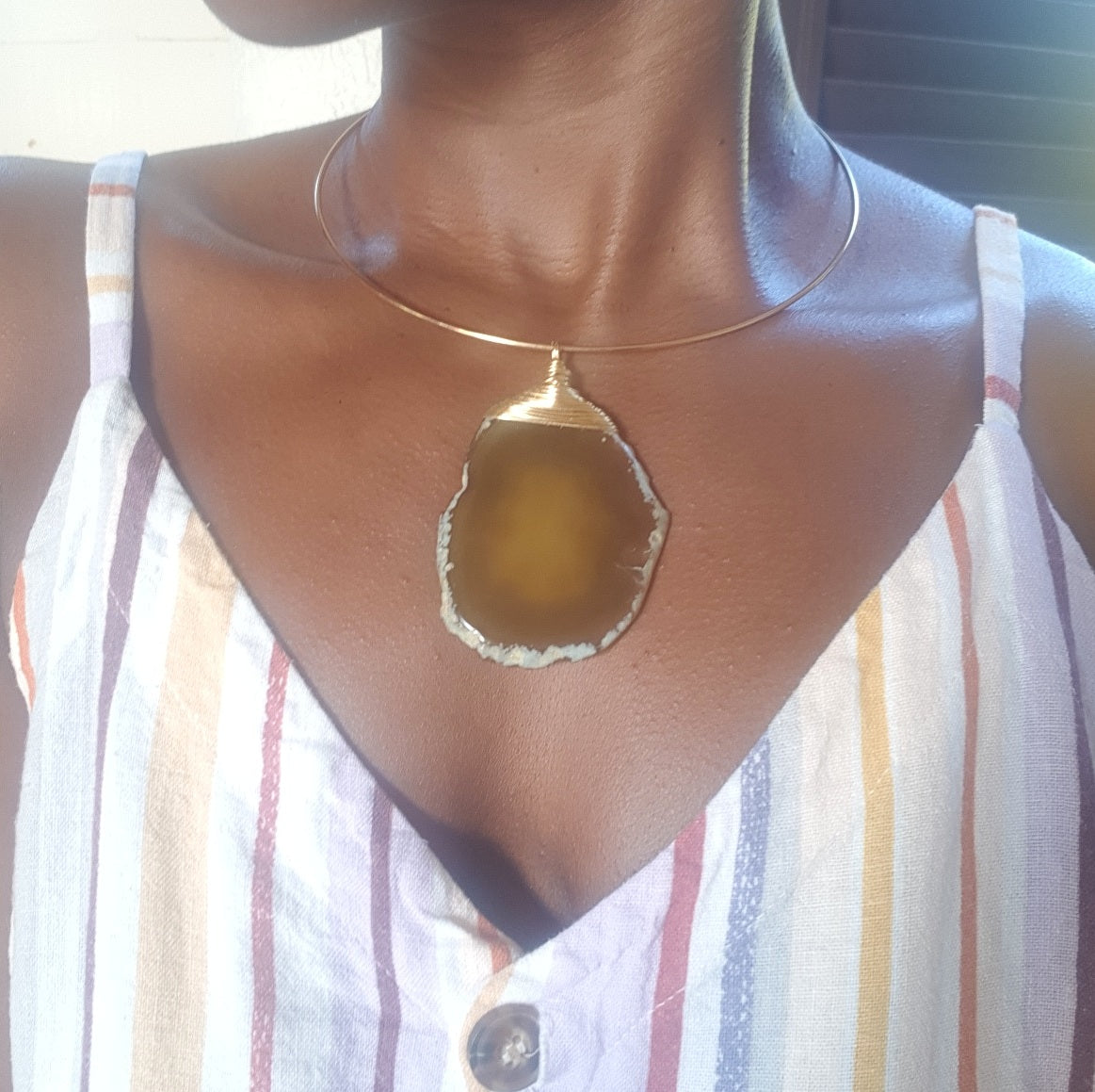 St. James Choker - Yellow Agate
