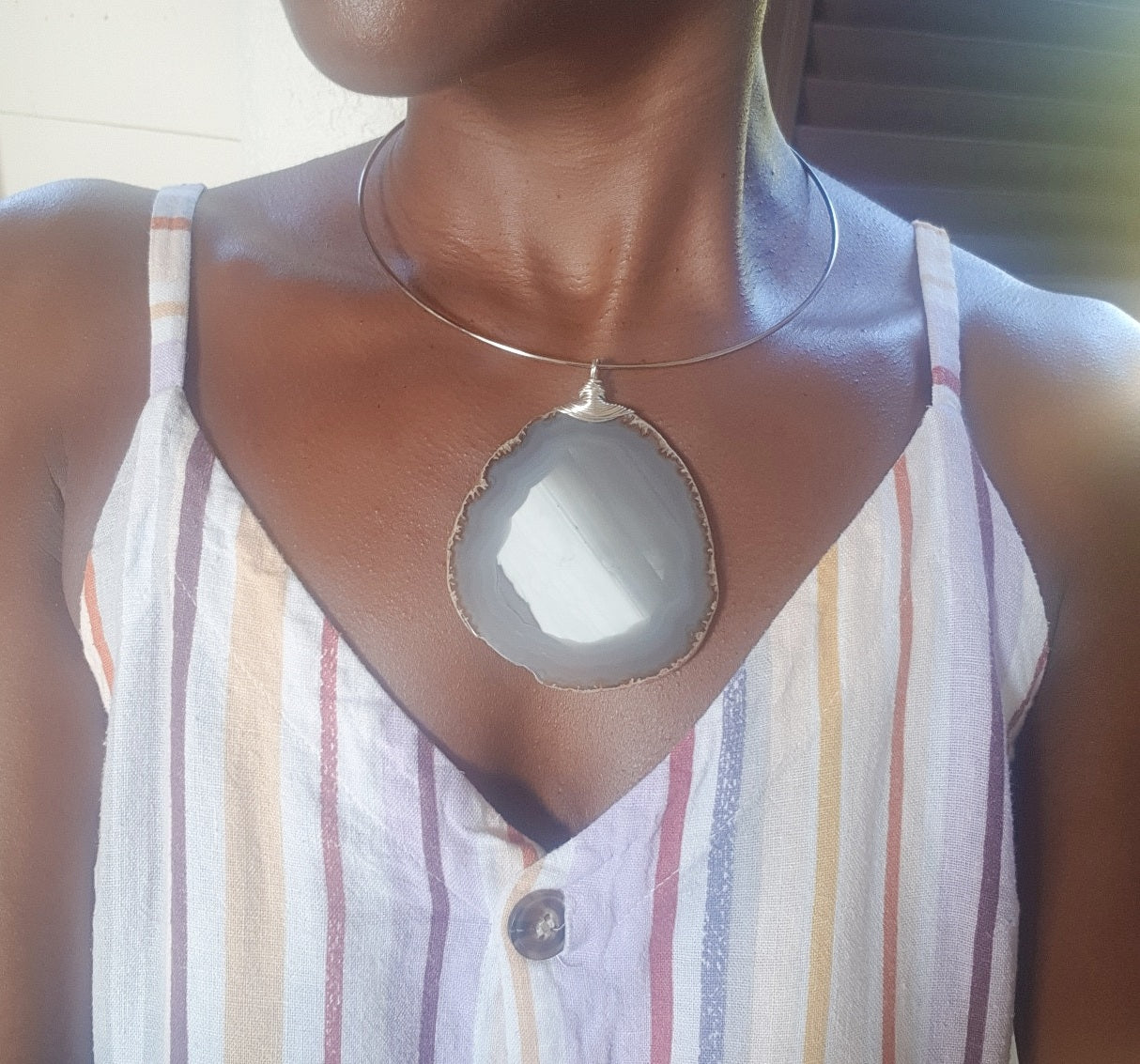 St. James Choker - Grey Agate