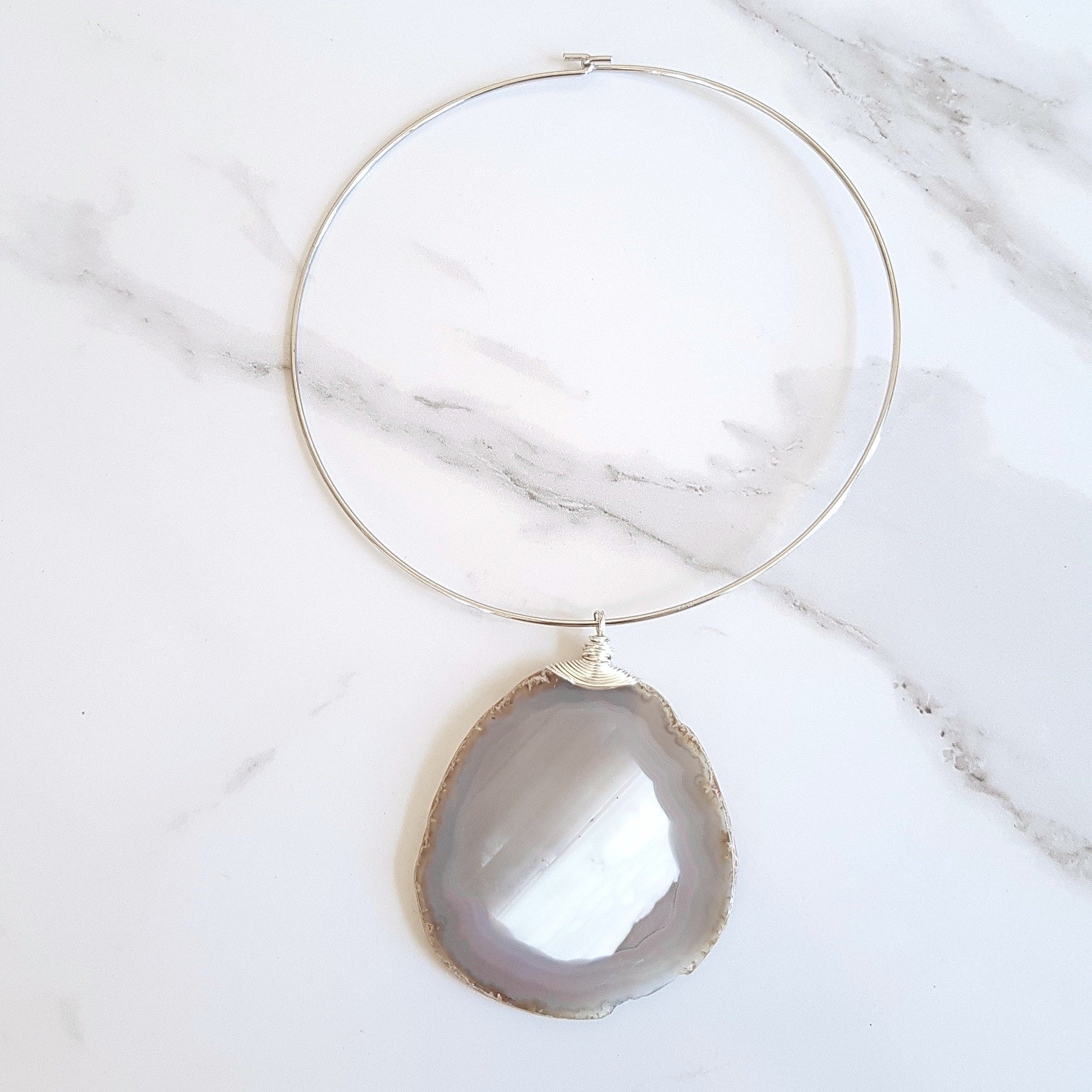 St. James Choker - Grey Agate