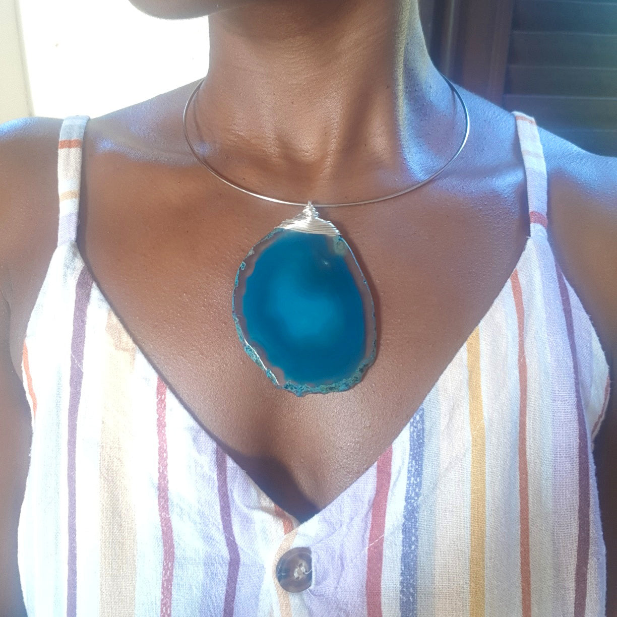 St. James Choker - Blue Agate