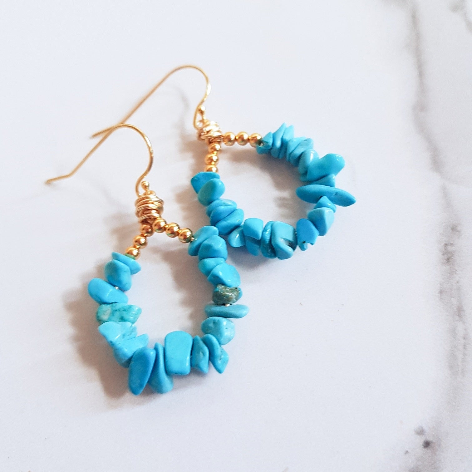 Haggat Hoops - Turquoise (OAK)