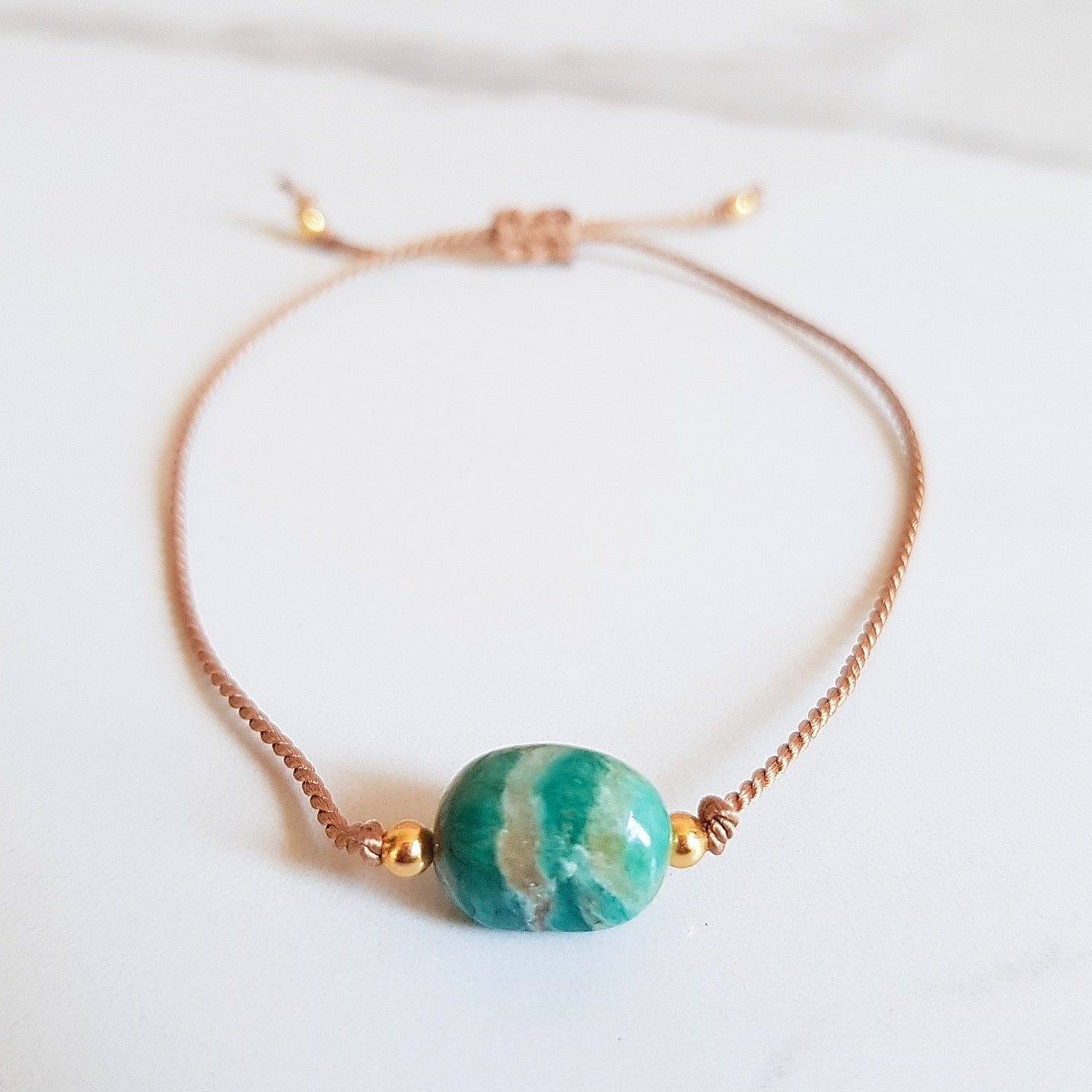 Nylon Bracelet - Amazonite
