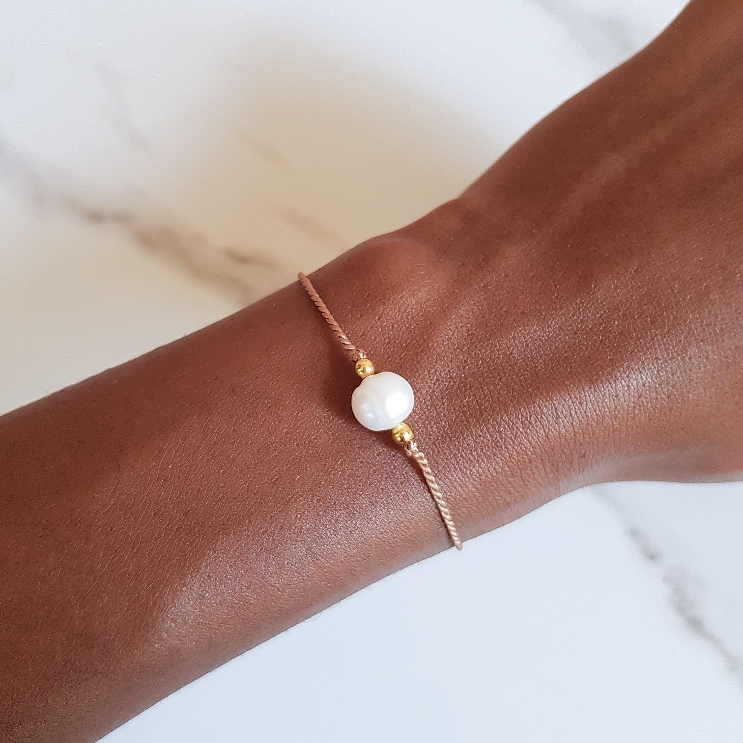 Nylon Bracelet - Pearl