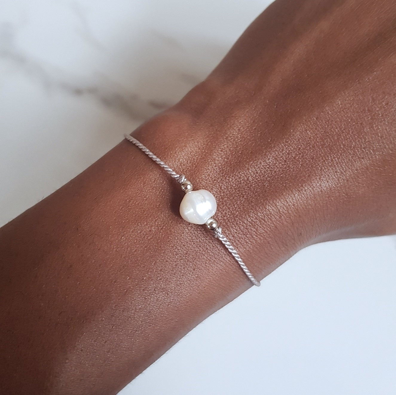 Nylon Bracelet - Pearl