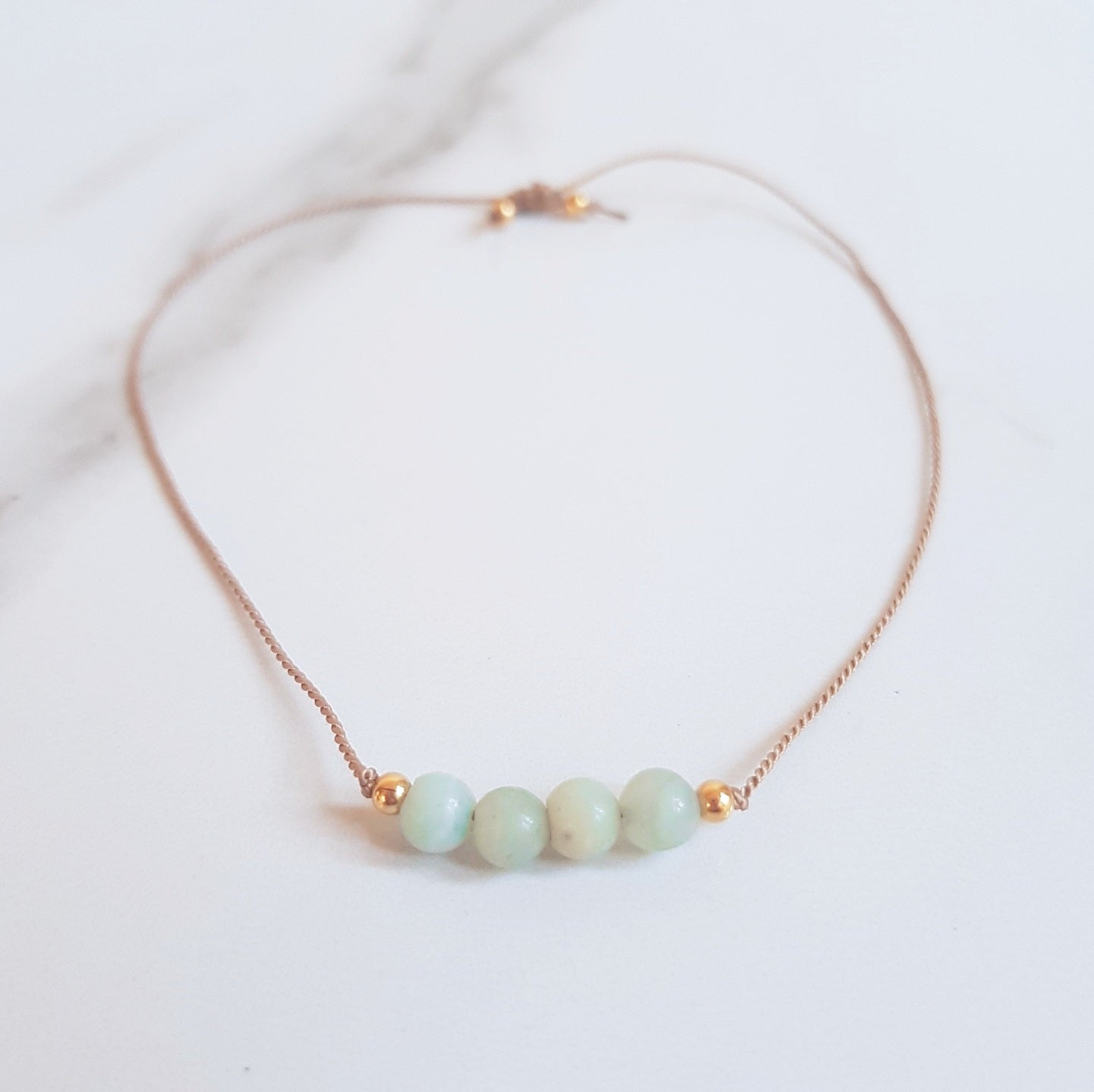 Nylon Bracelet - Amazonite