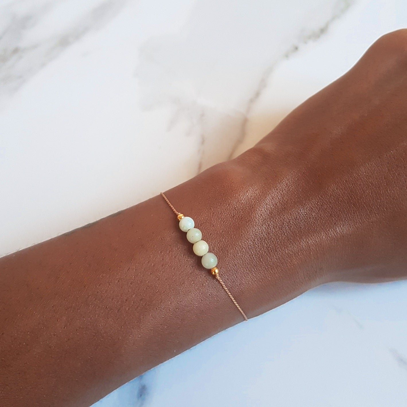 Nylon Bracelet - Amazonite