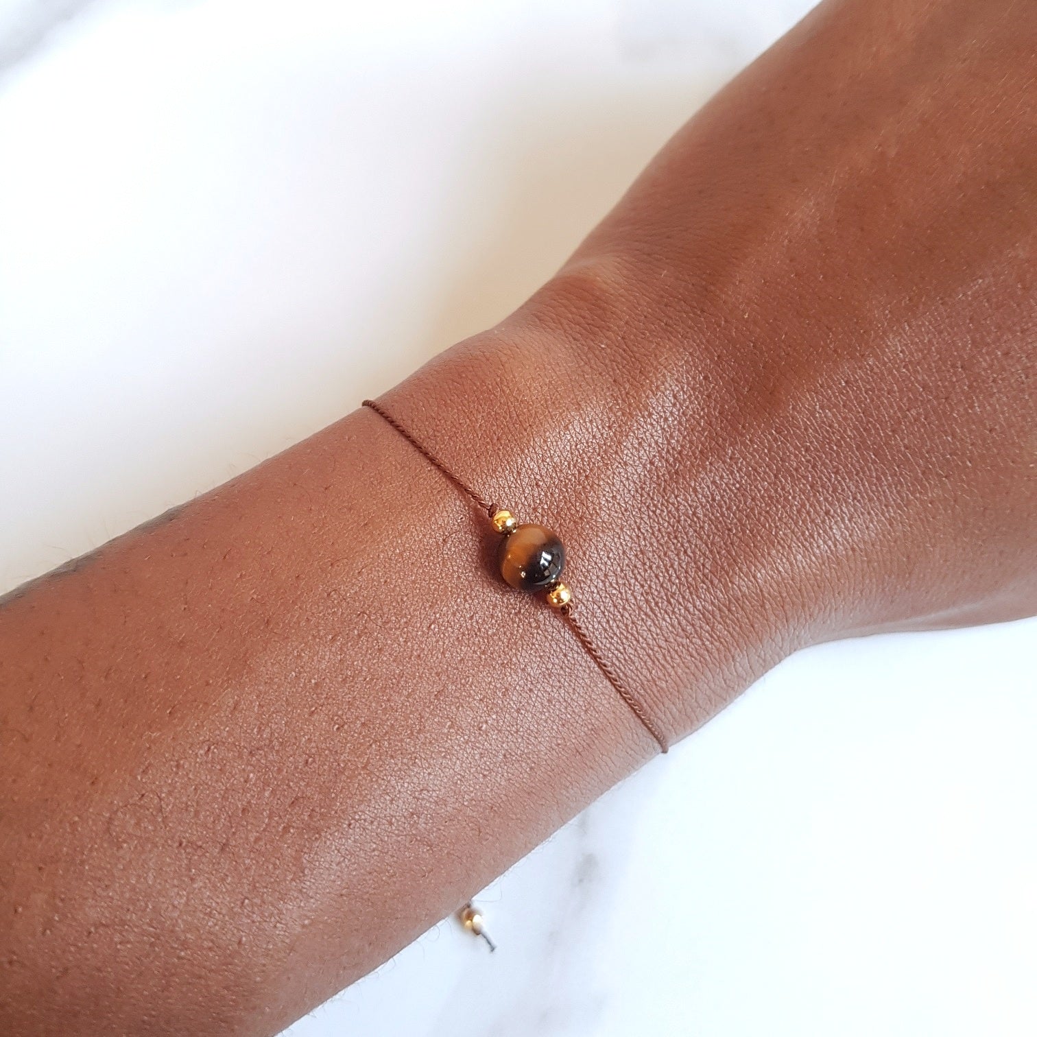 Nylon Bracelet  - Tiger's Eye