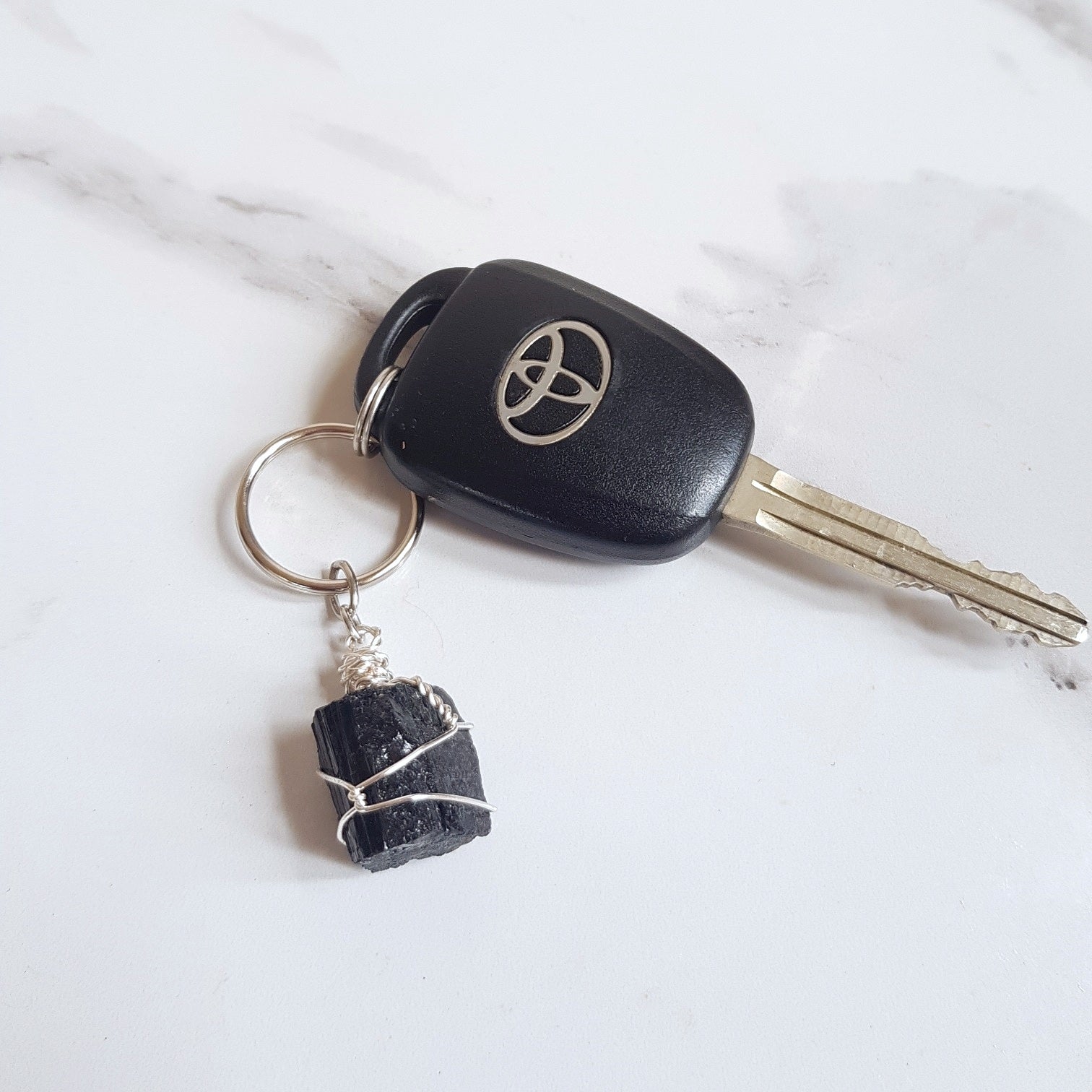 Gemstone Keyring - Black Tourmaline