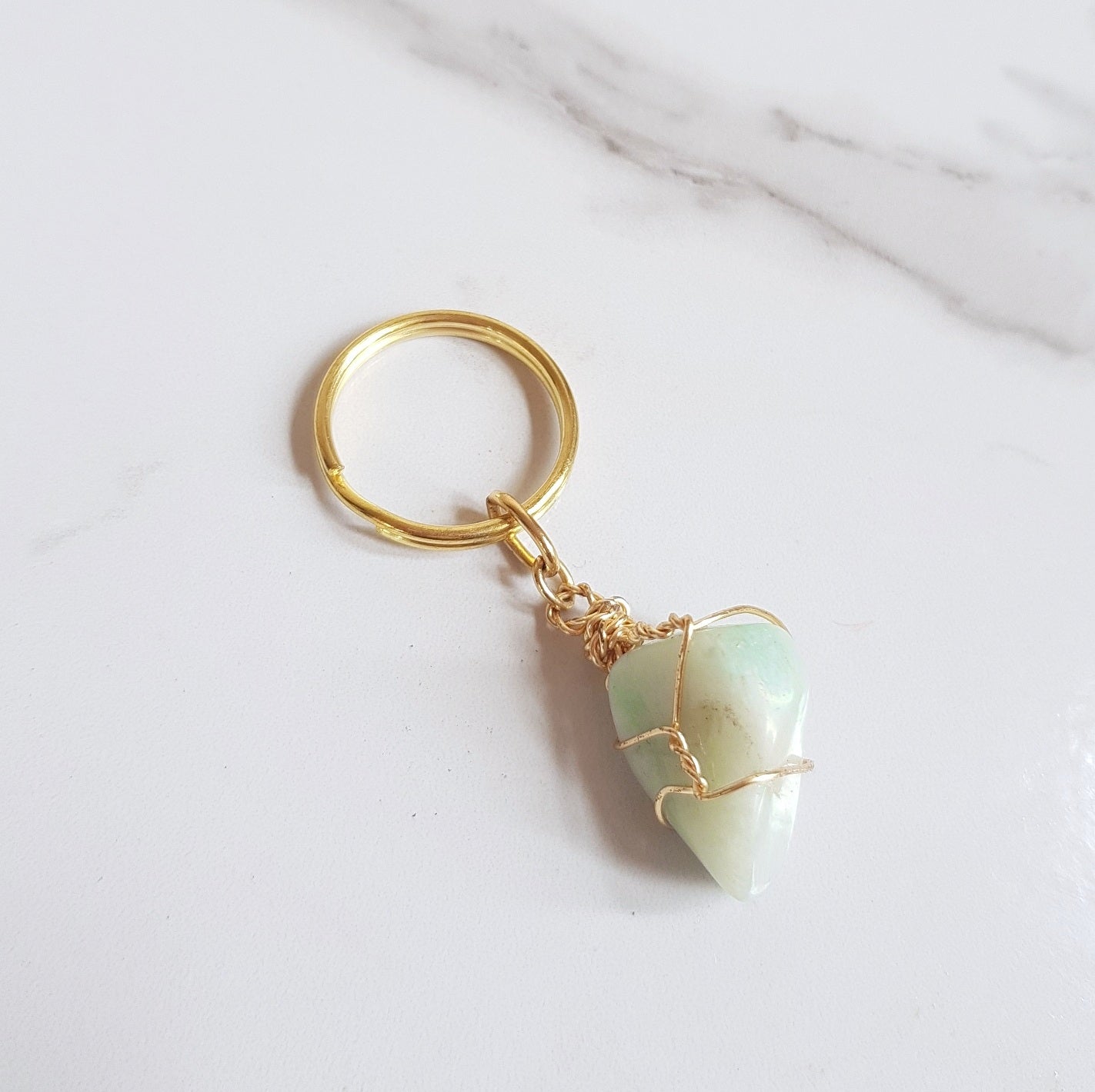 Gemstone Keyring - Amazonite