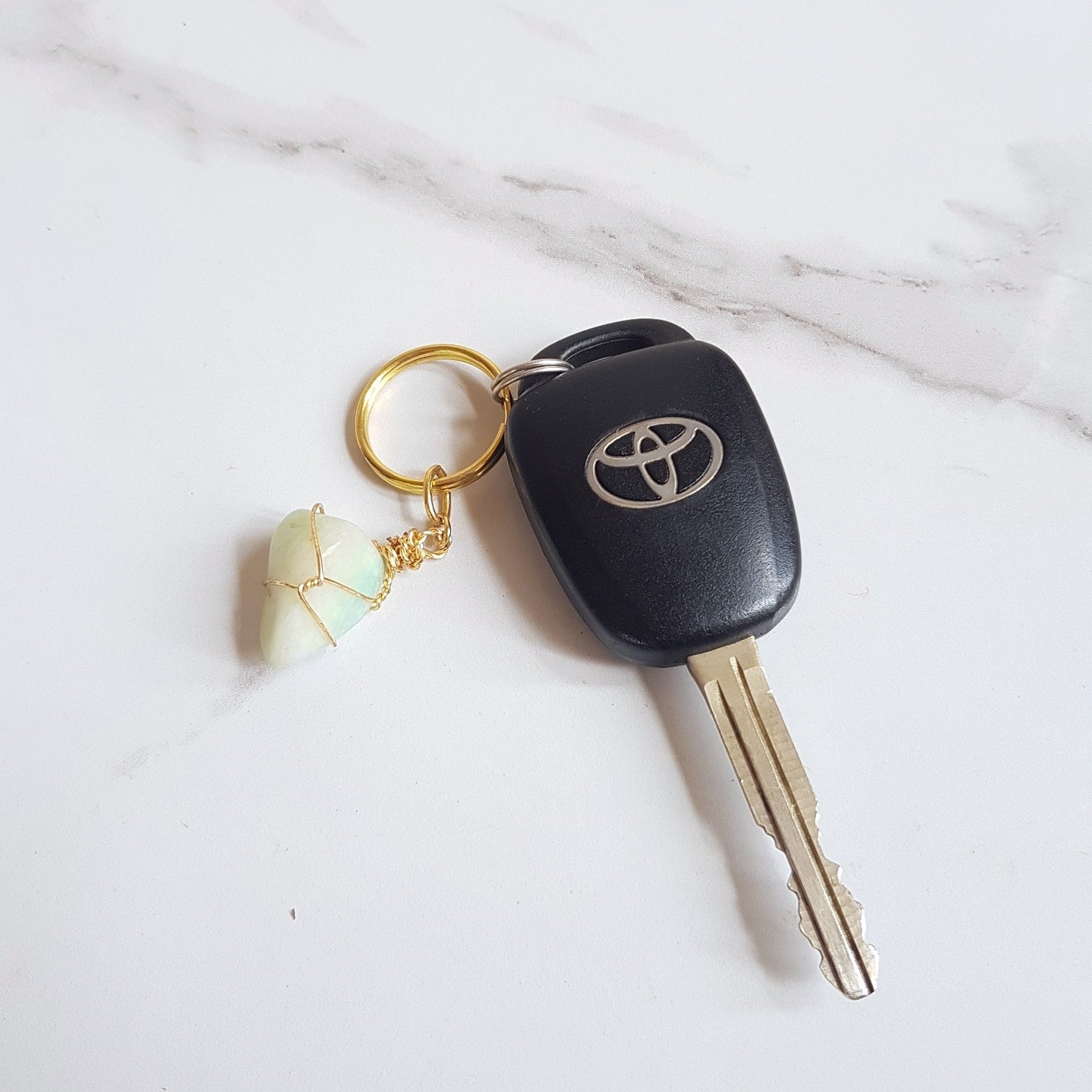 Gemstone Keyring - Amazonite