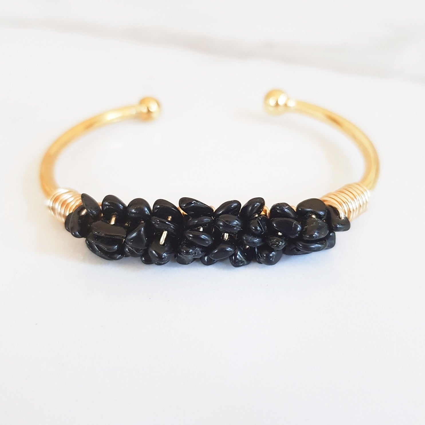Mermaid Cuff - Black Tourmaline