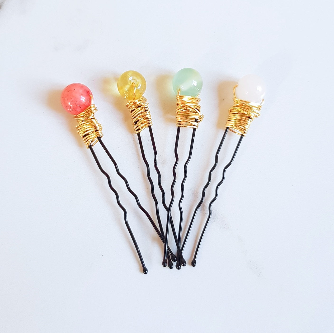 Gemstone Hair Pins - Gemstone Variety