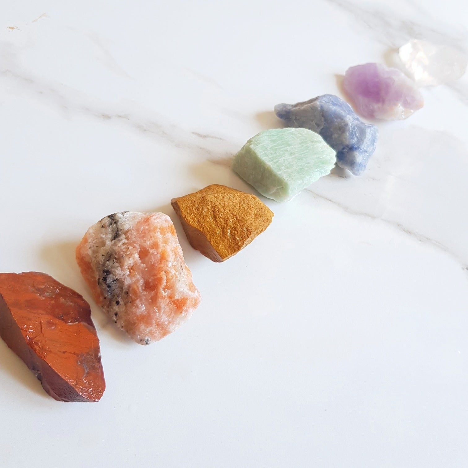 CRYSTAL SET - 7 CHAKRAS (ROUGH)