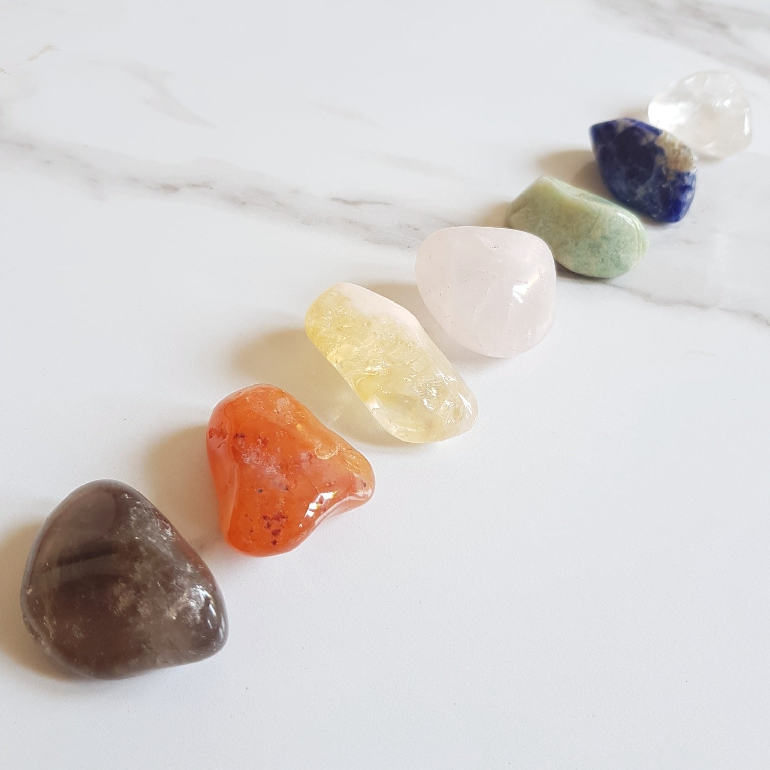 CRYSTAL SET - 7 CHAKRAS (POLISHED)