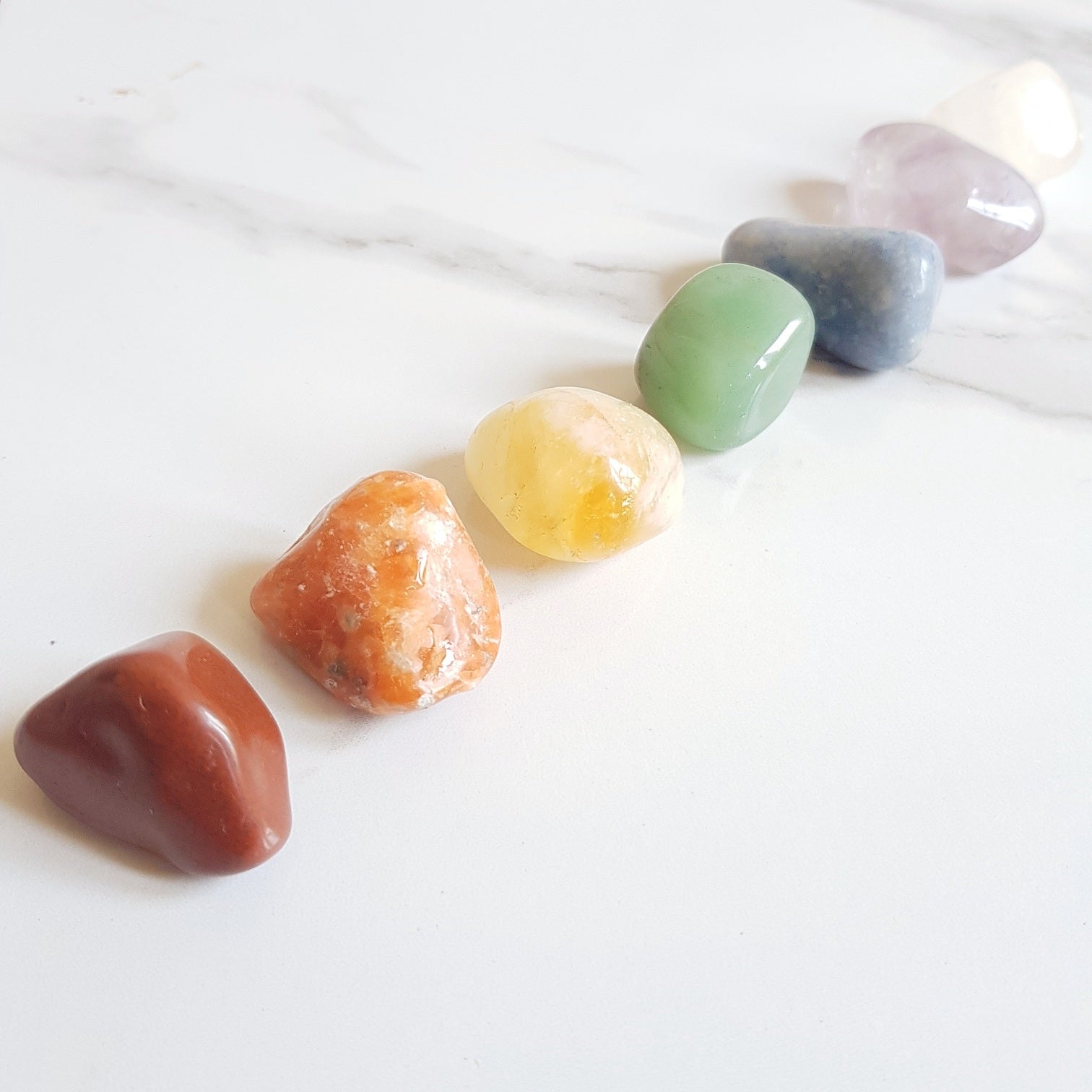 CRYSTAL SET - 7 CHAKRAS (POLISHED)