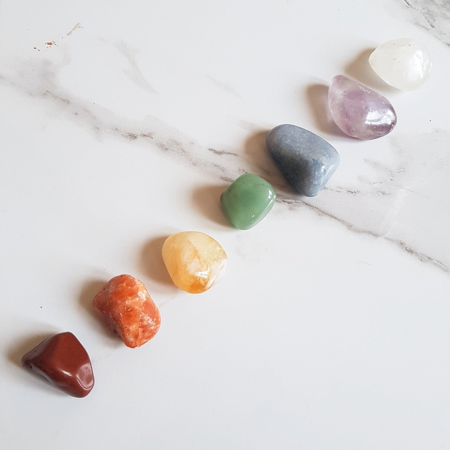 CRYSTAL SET - 7 CHAKRAS (POLISHED)