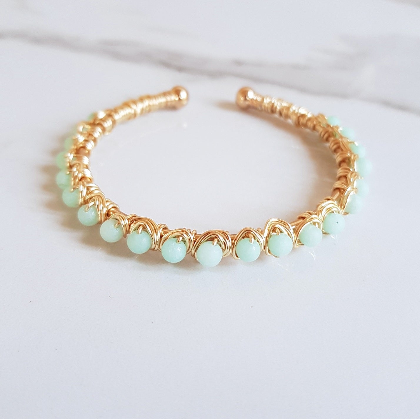 Crown Cuff- Amazonite