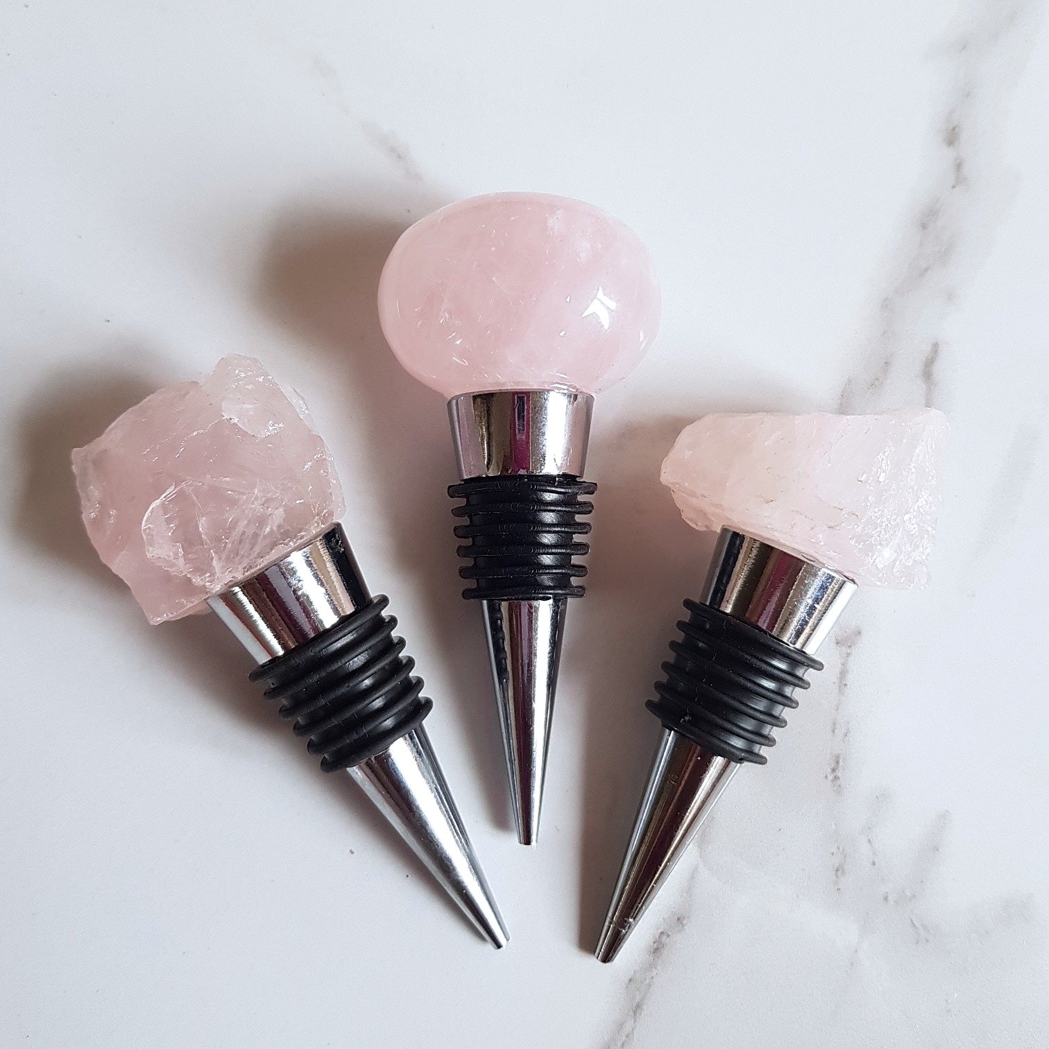 Rose Quartz Wine Stopper (Rough)
