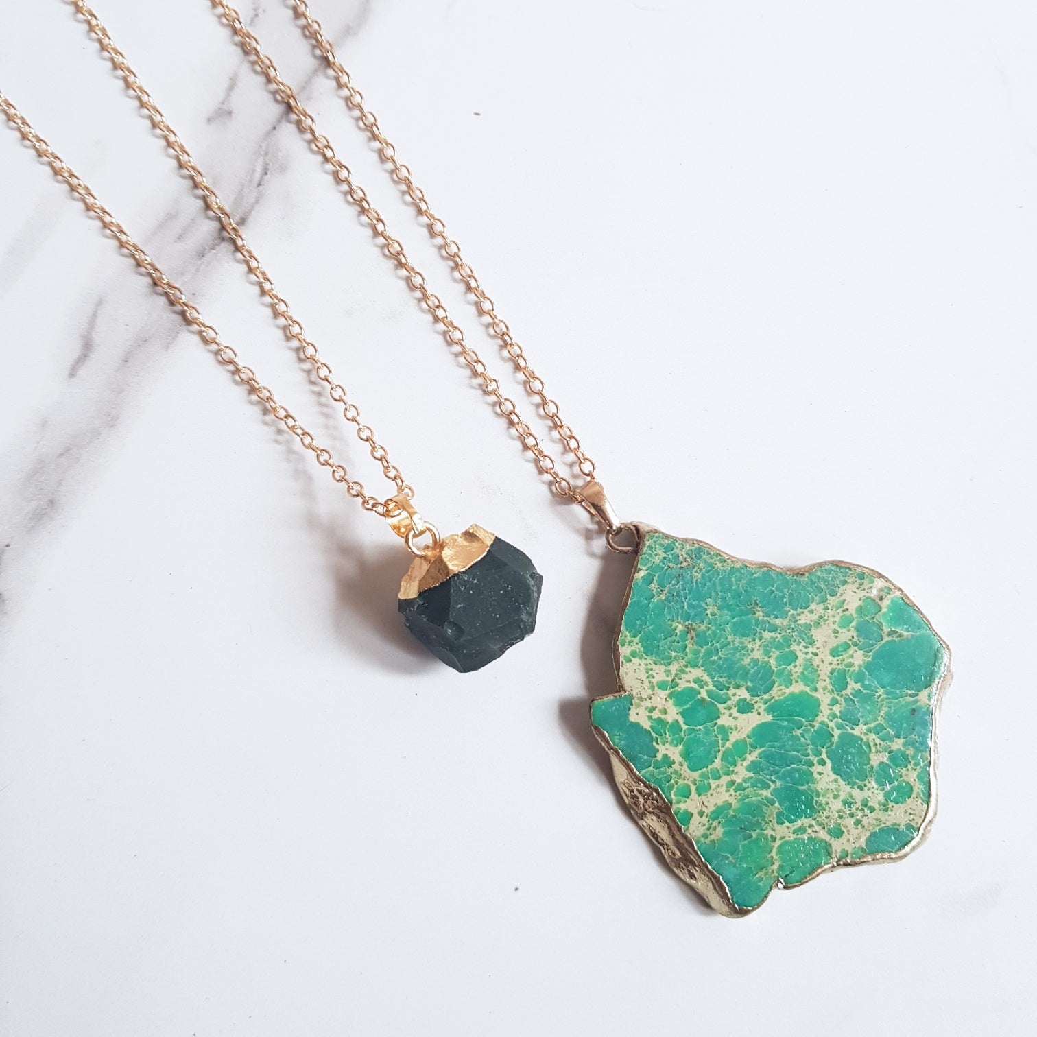 SALE- Green Pendant Necklaces