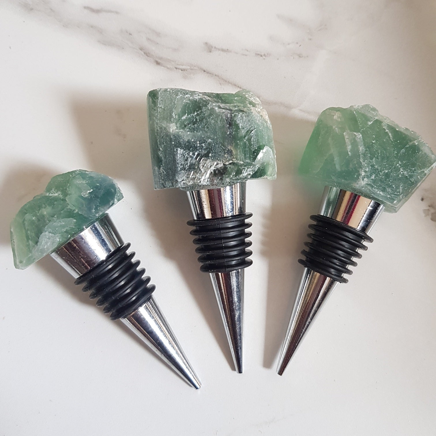 Rainbow Fluorite Wine Stopper