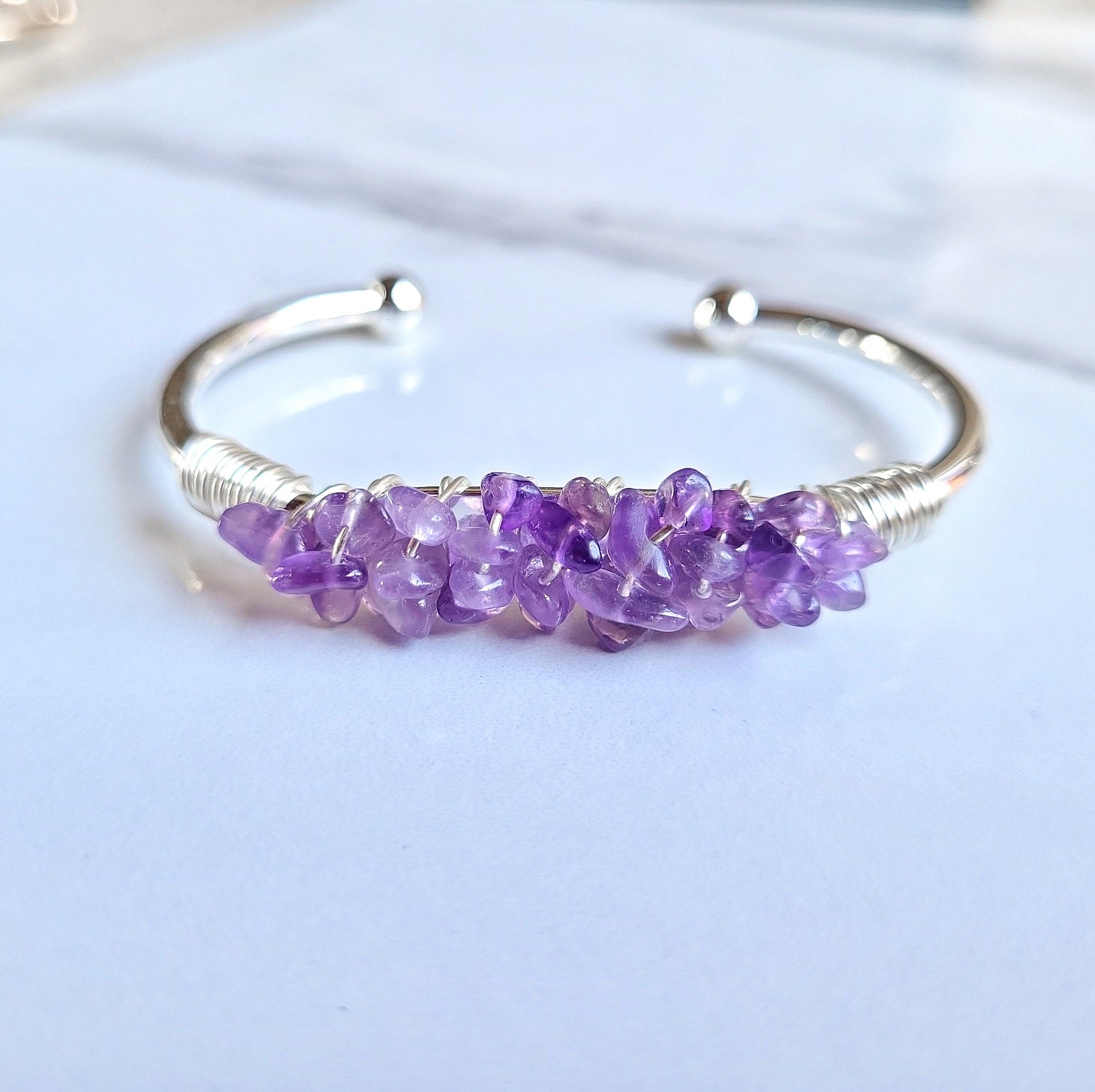 Mermaid Cuff- Amethyst